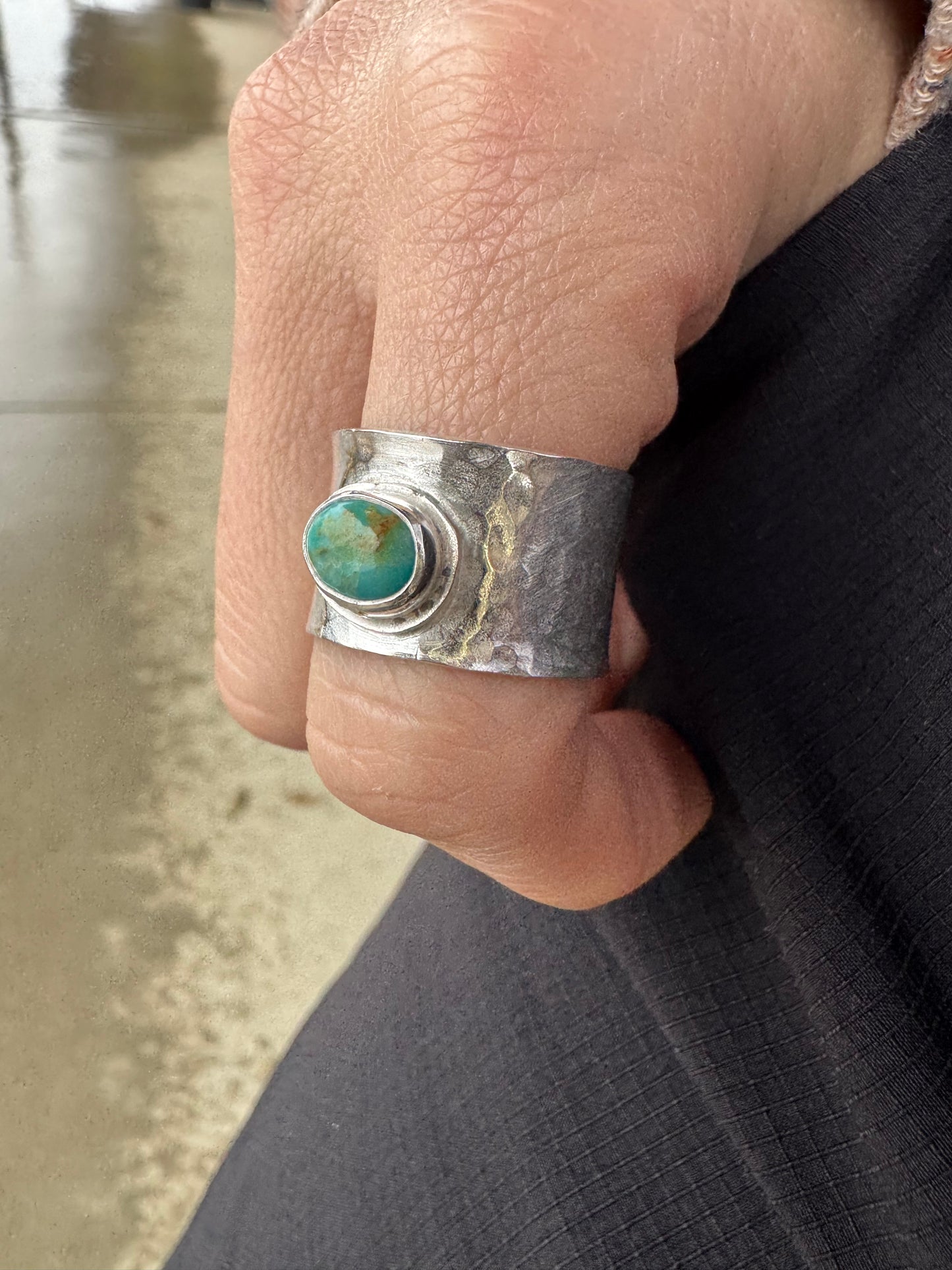 Sonoran gold turquoise band size 8