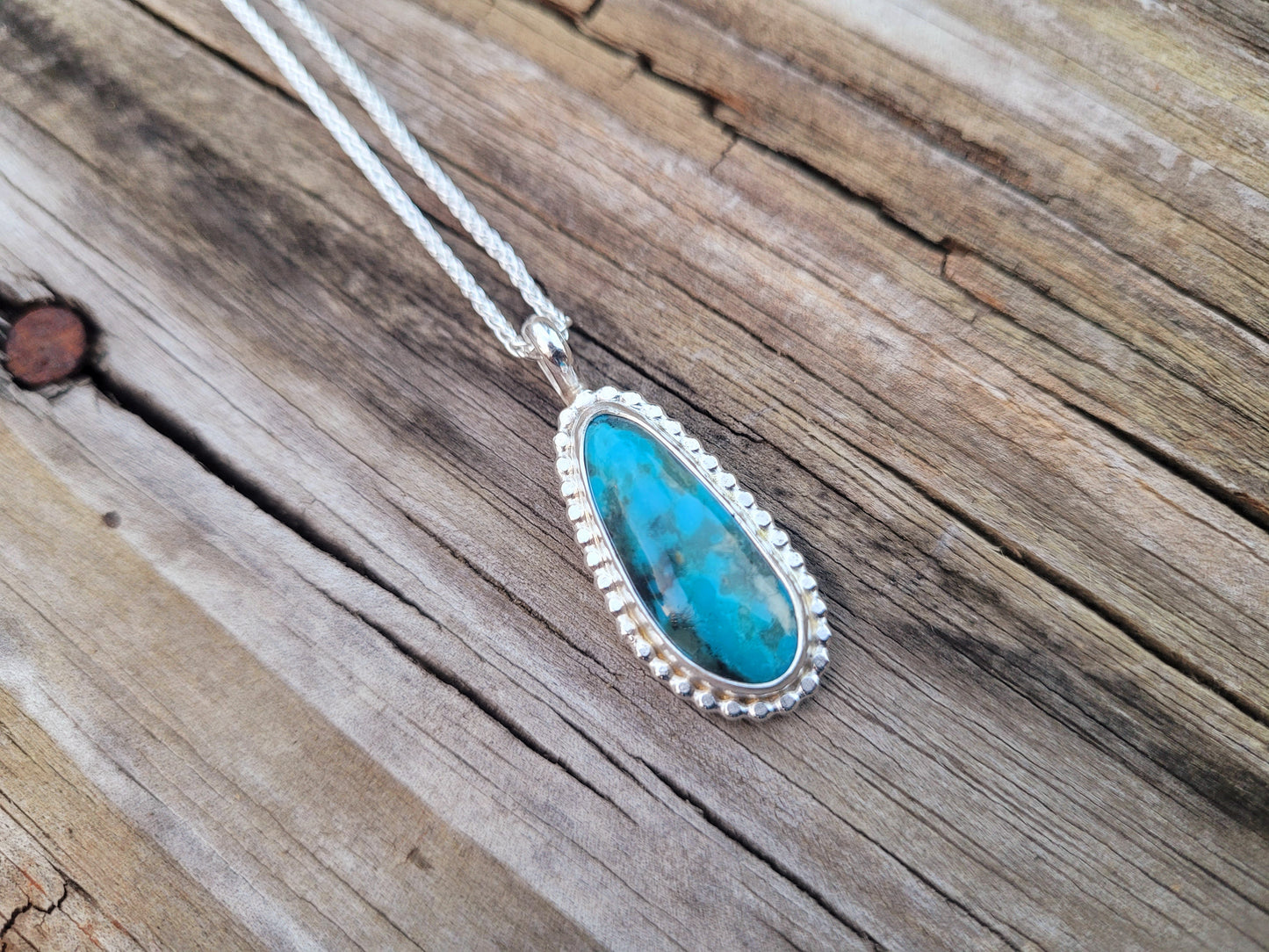 Kaolin Kingman Turquoise Necklace