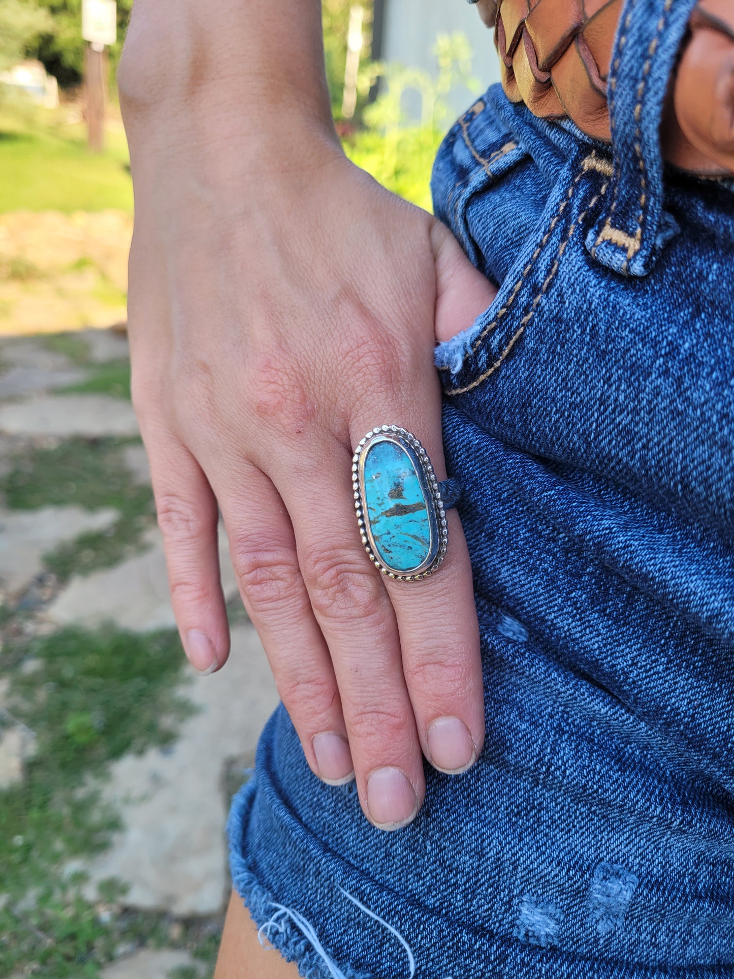 Turquoise ring size 9