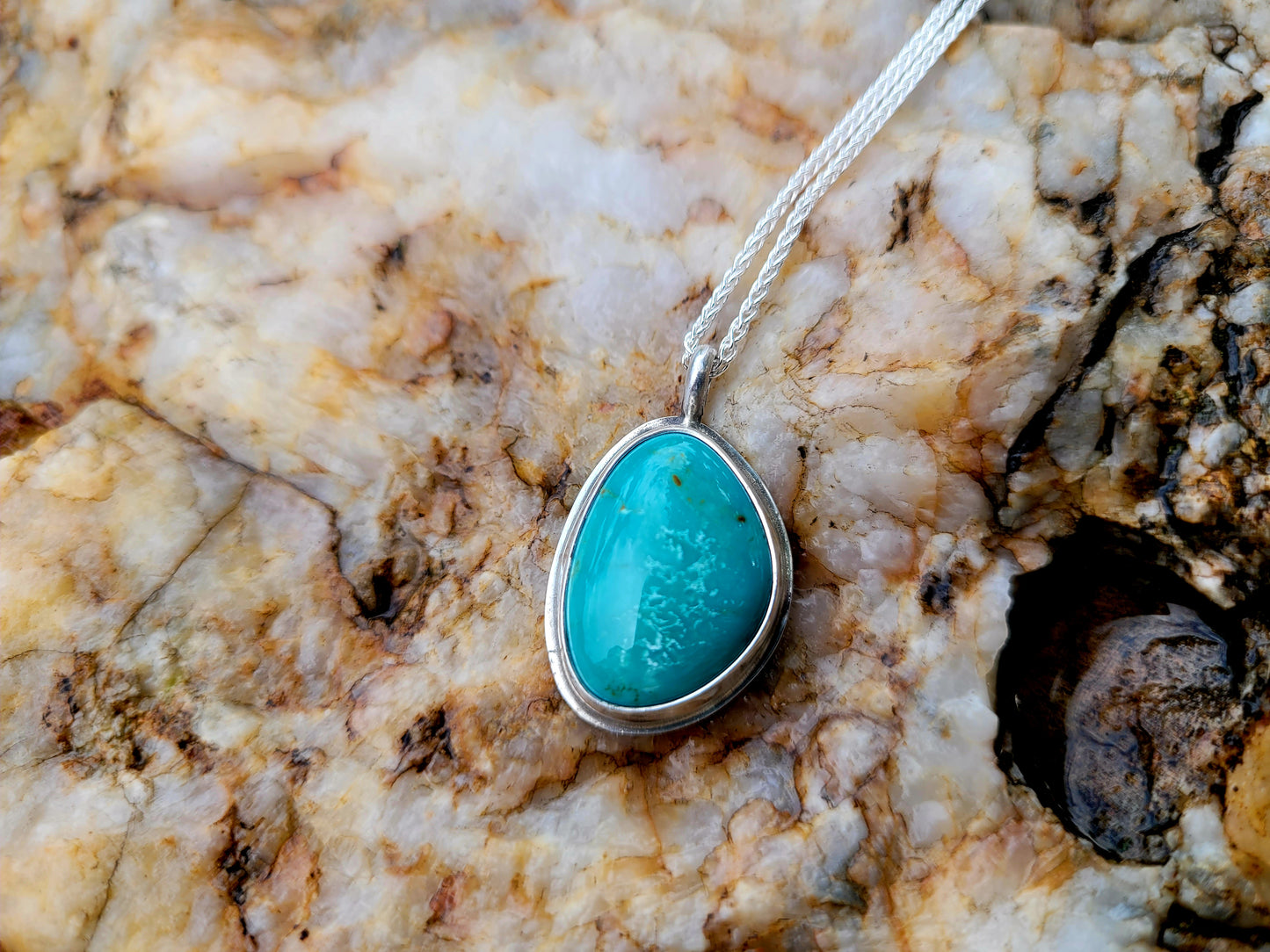 Kingman turquoise pendant