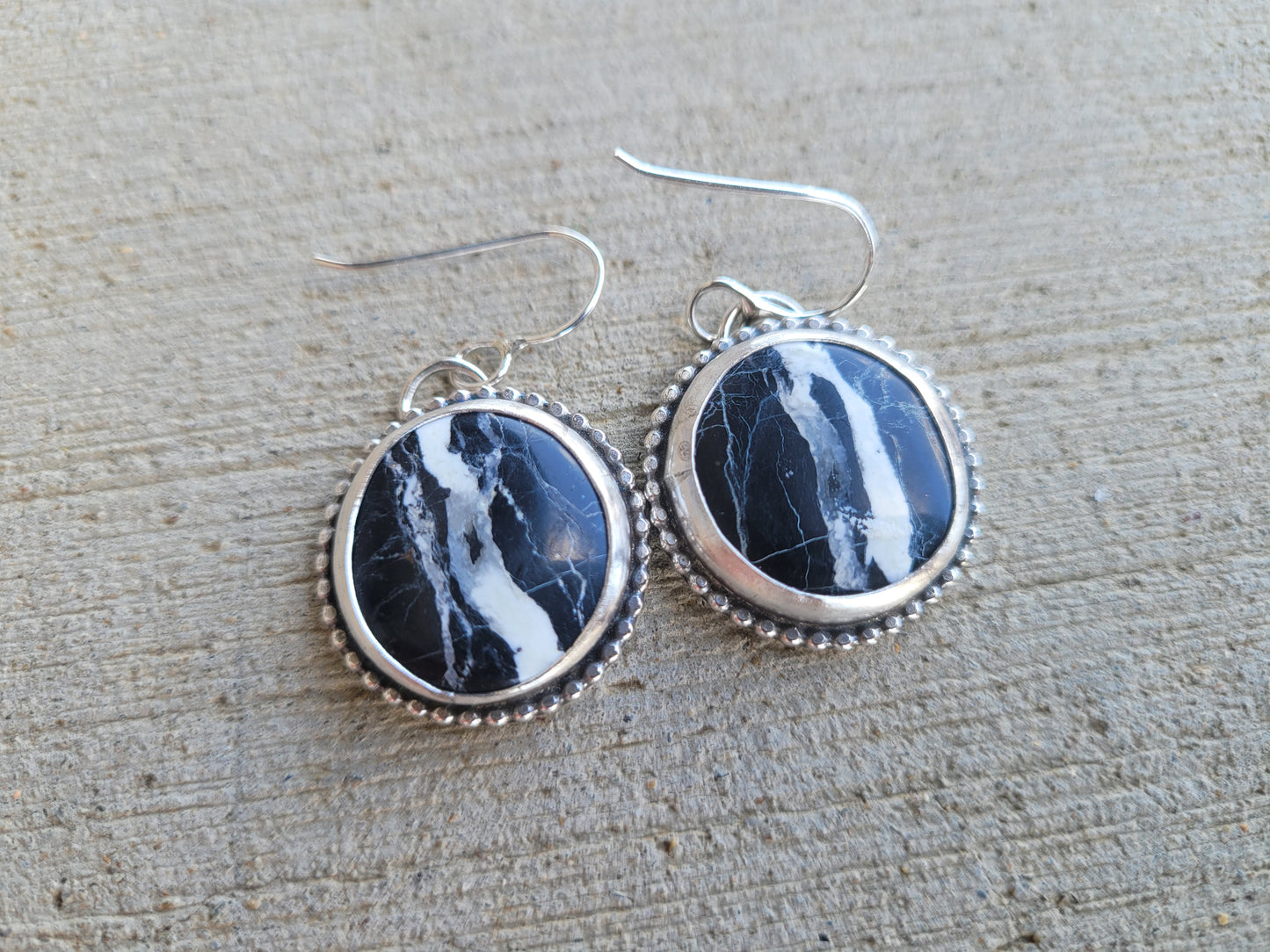 White Buffalo Turquoise earrings