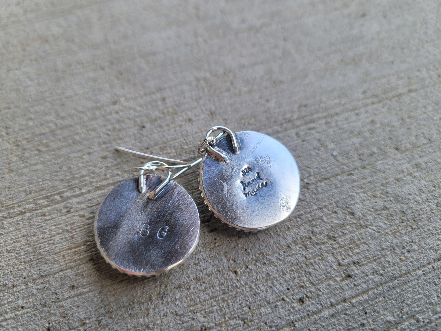 White Buffalo Turquoise earrings