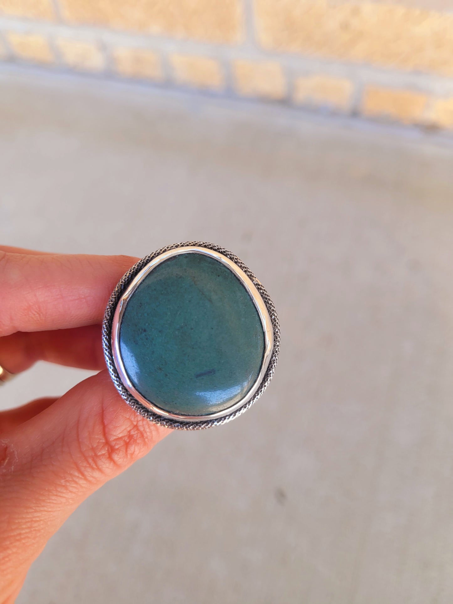 Beach Stone ring size 7