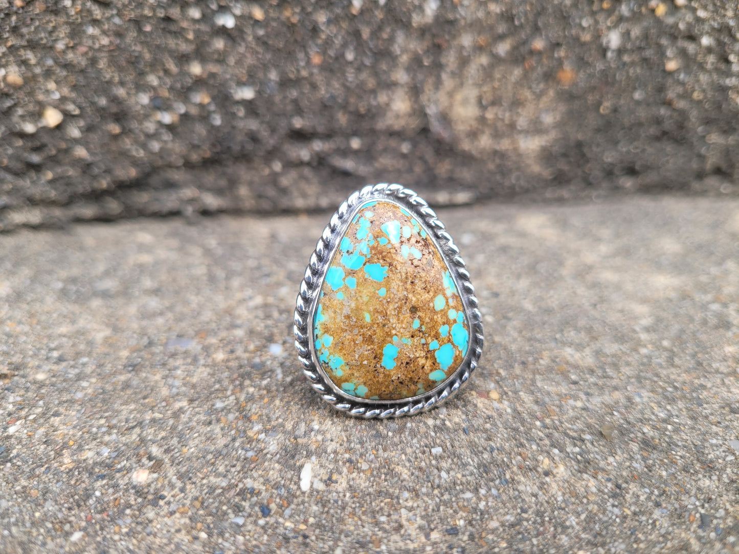 Number Eight turquoise ring size 6.5