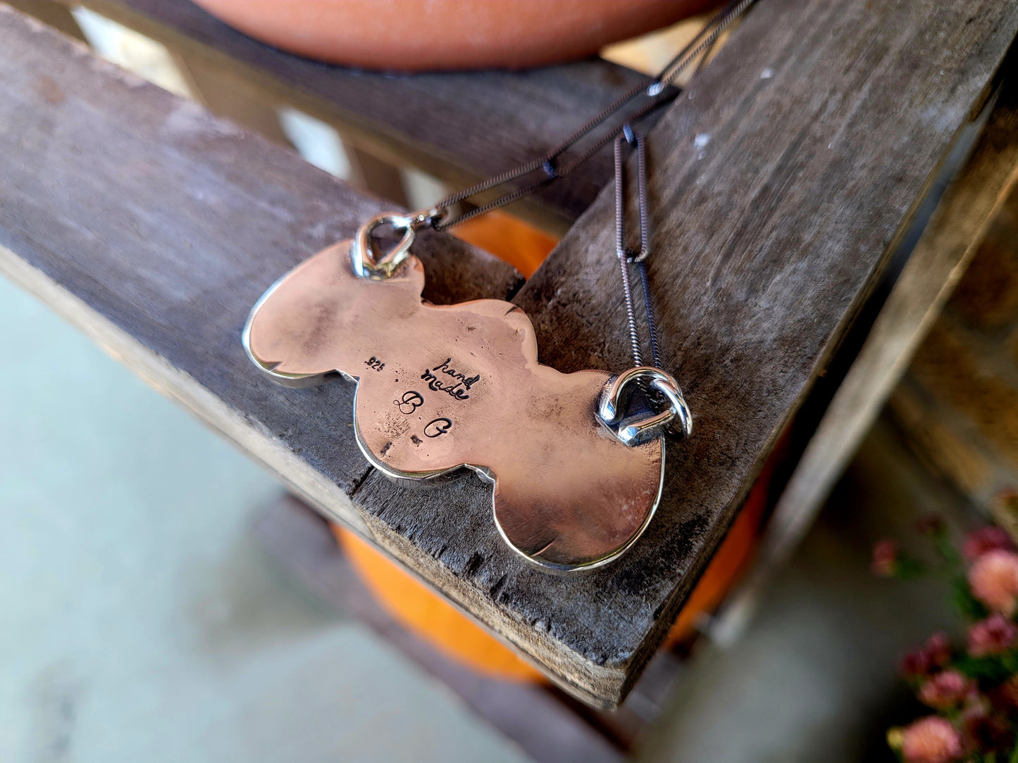 Three stone Kingman Station Necklace