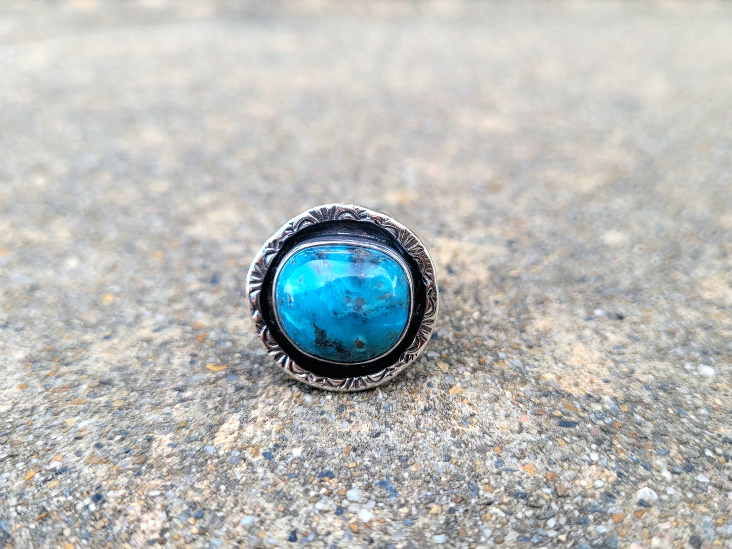 Shadowbox Turquoise ring size 7