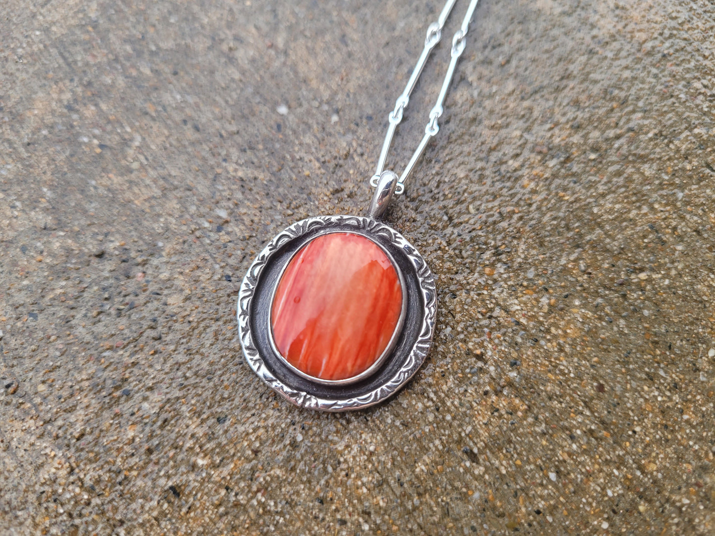 Spiny oyster shadowbox pendant