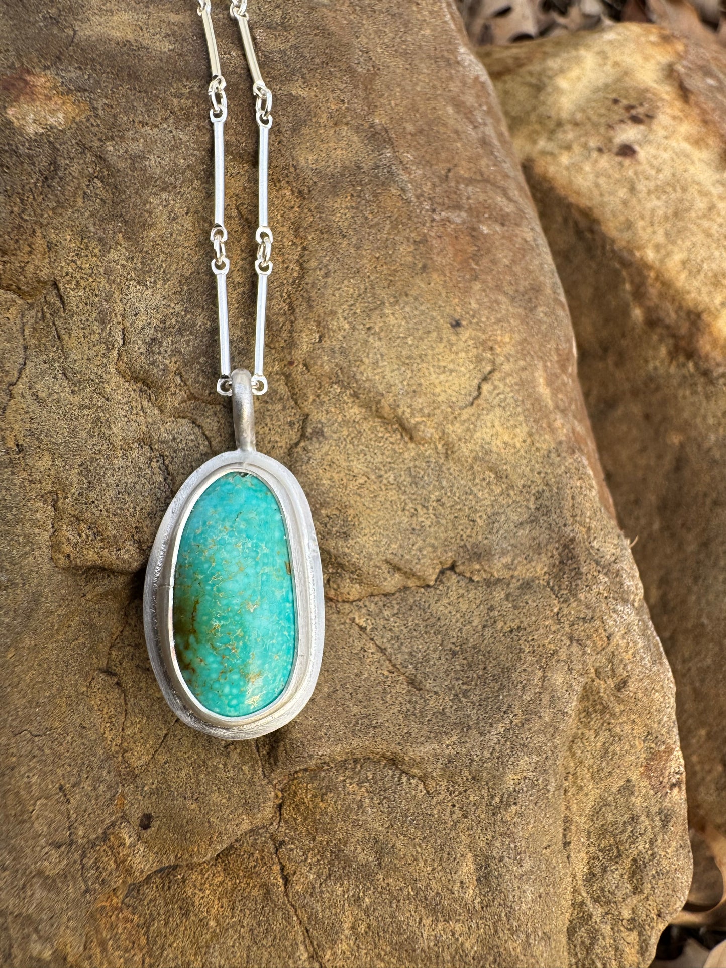 Dainty turquoise pendant