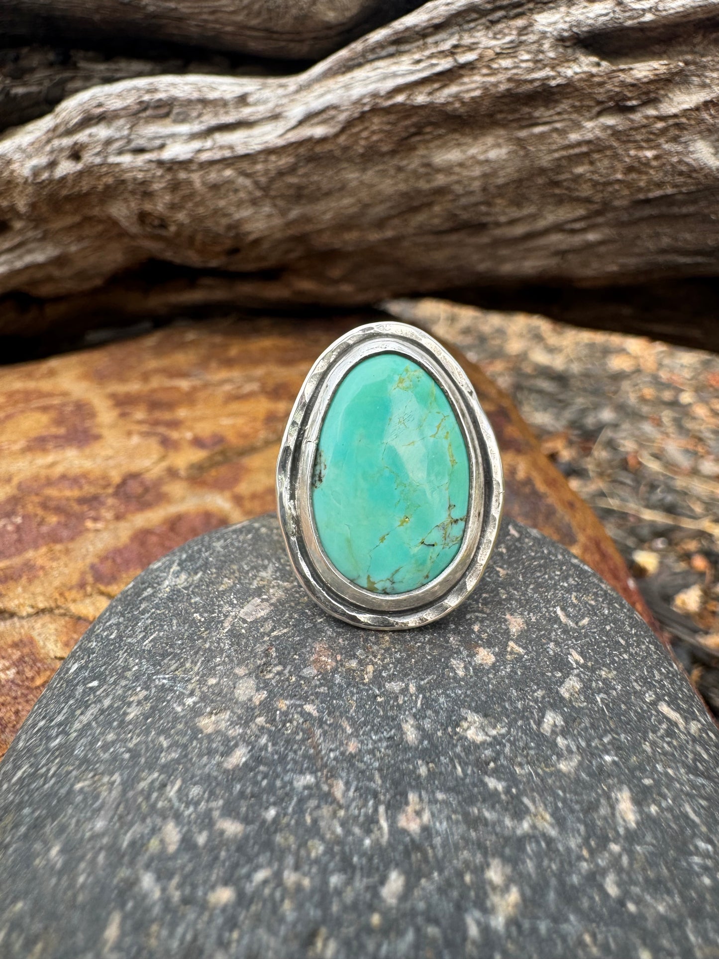 Tyrone Turquoise Statement ring size 7