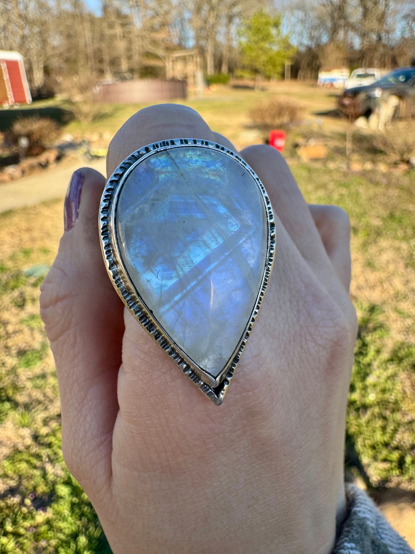 Moonstone Statement Ring size 9