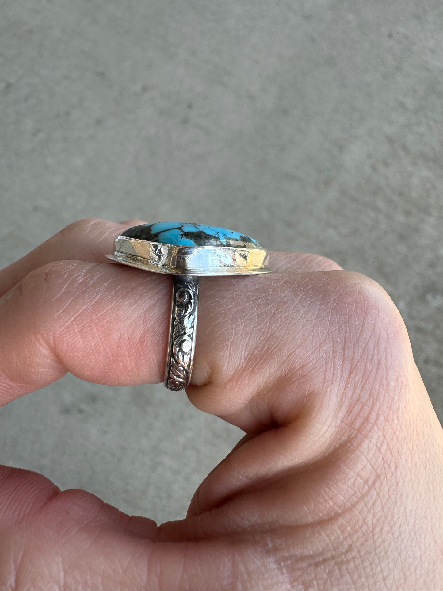 Kingman turquoise ring size 6.5