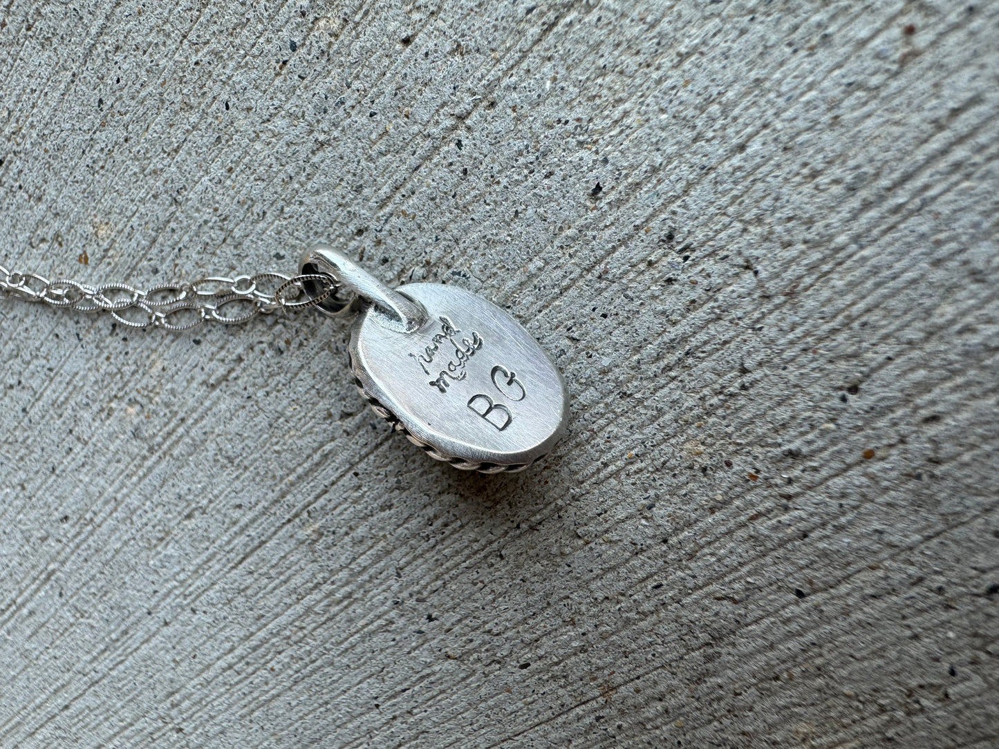 Dainty moonstone pendant