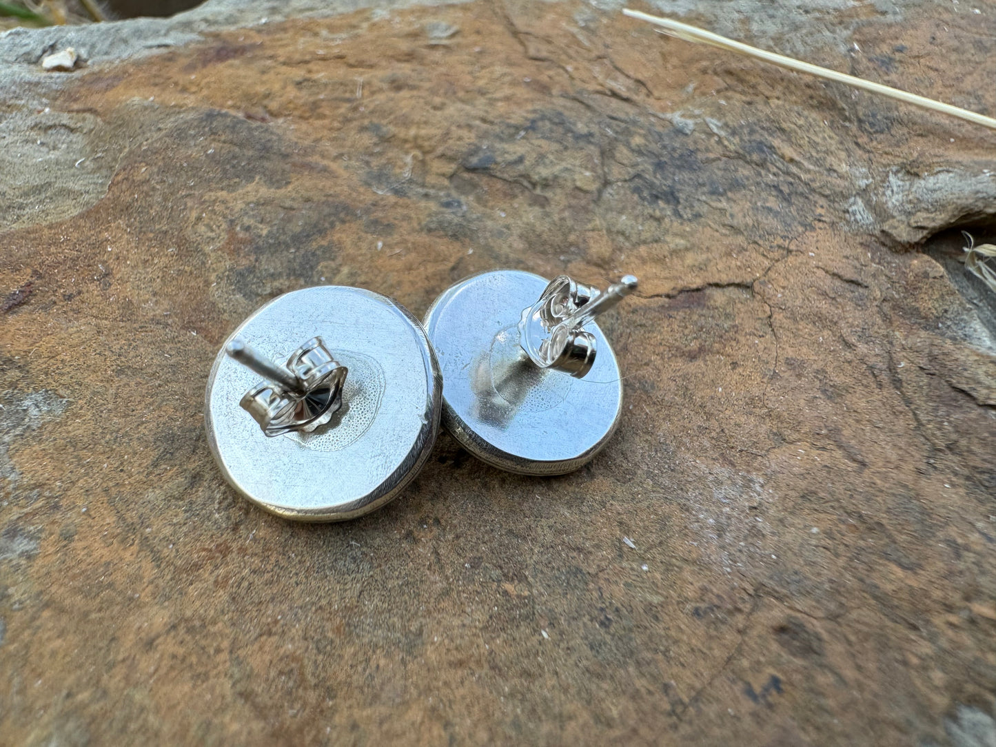 Sonoran gold turquoise post earrings