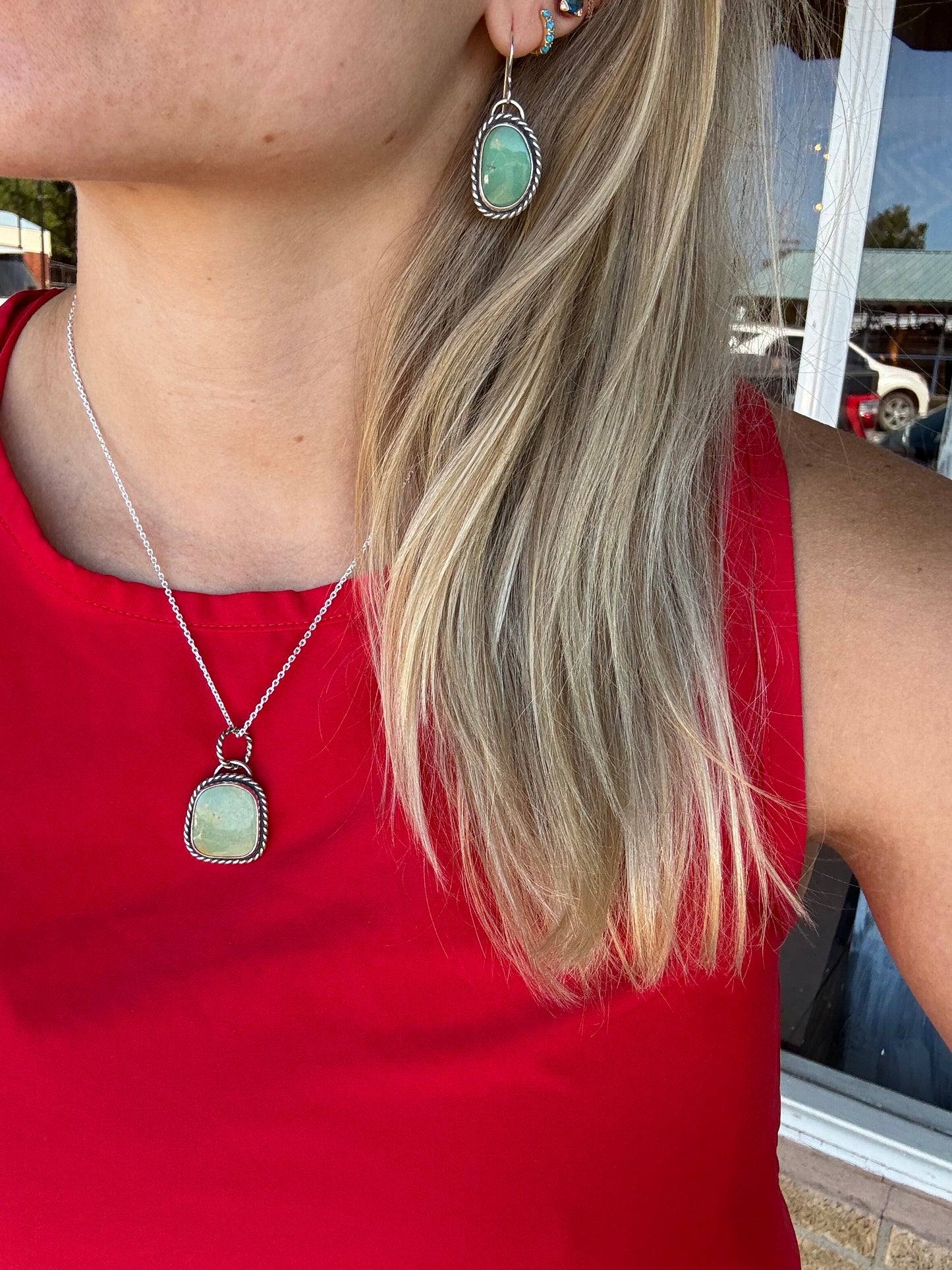 Green King Manassa Turquoise Necklace