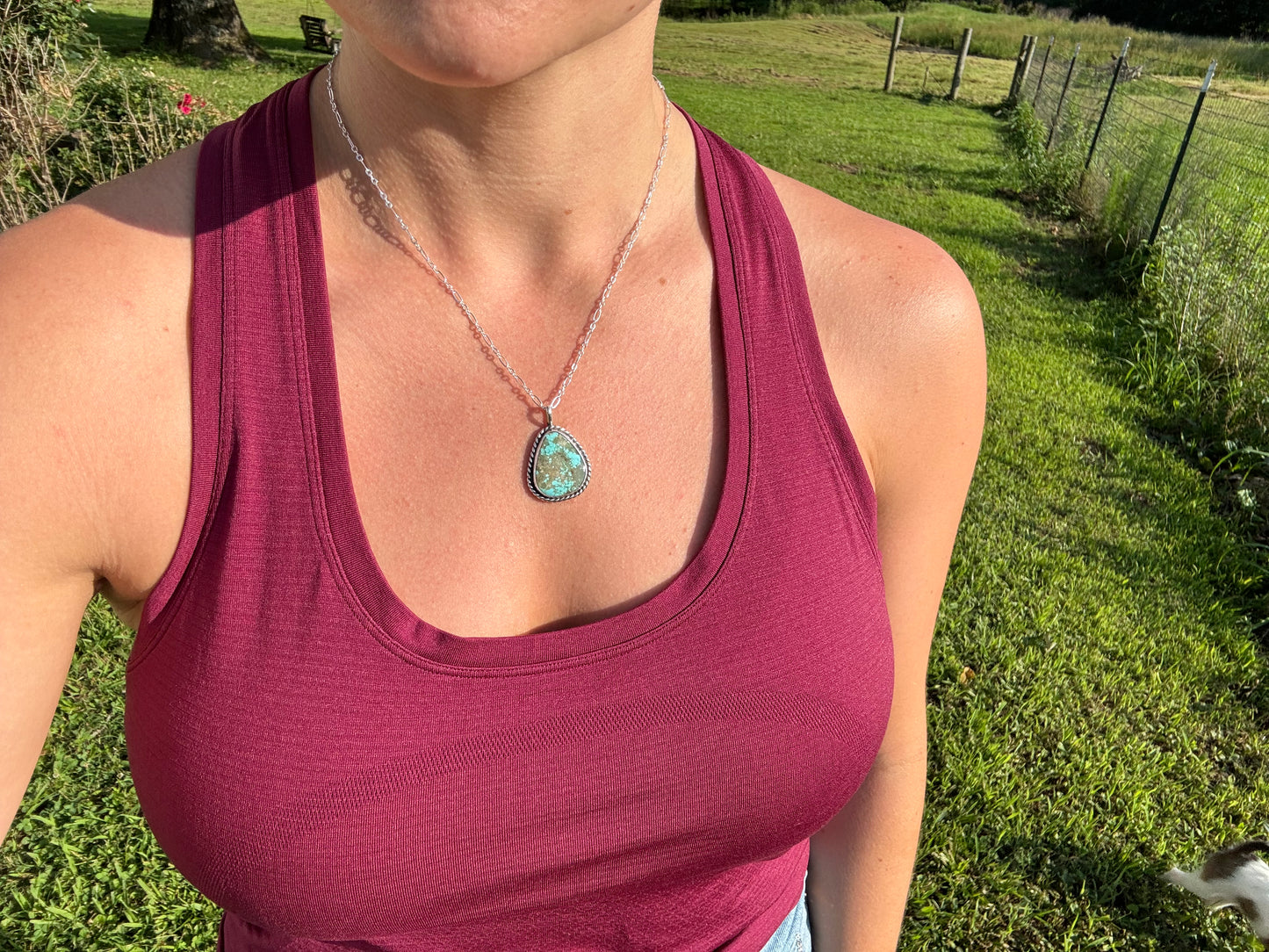 Kingman turquoise pendant
