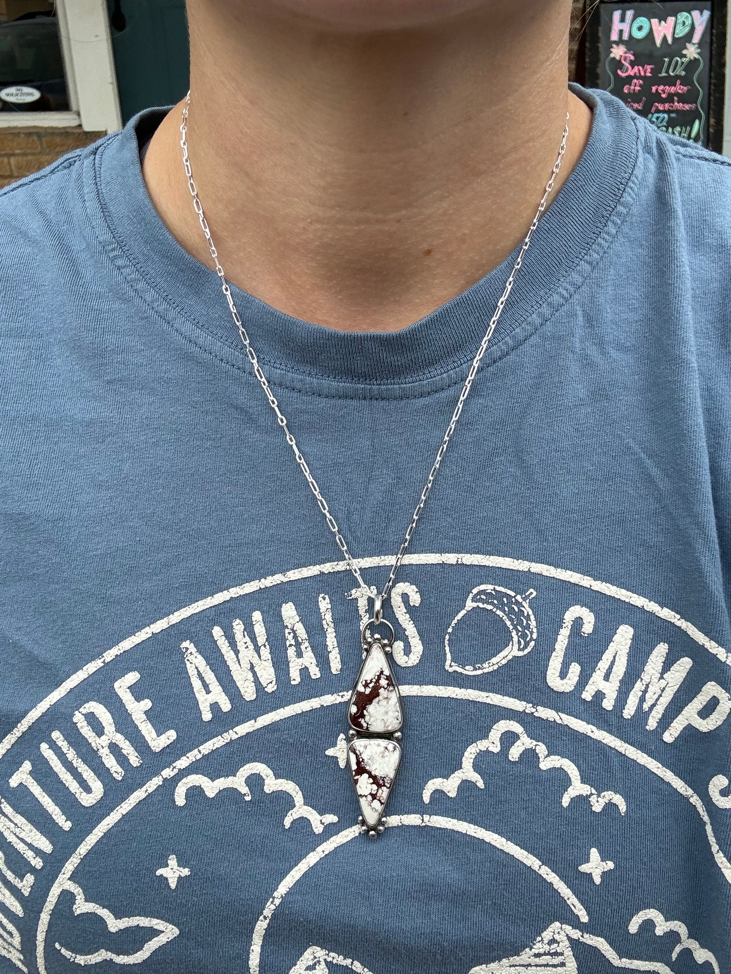 Wild Horse Magnesite pendant