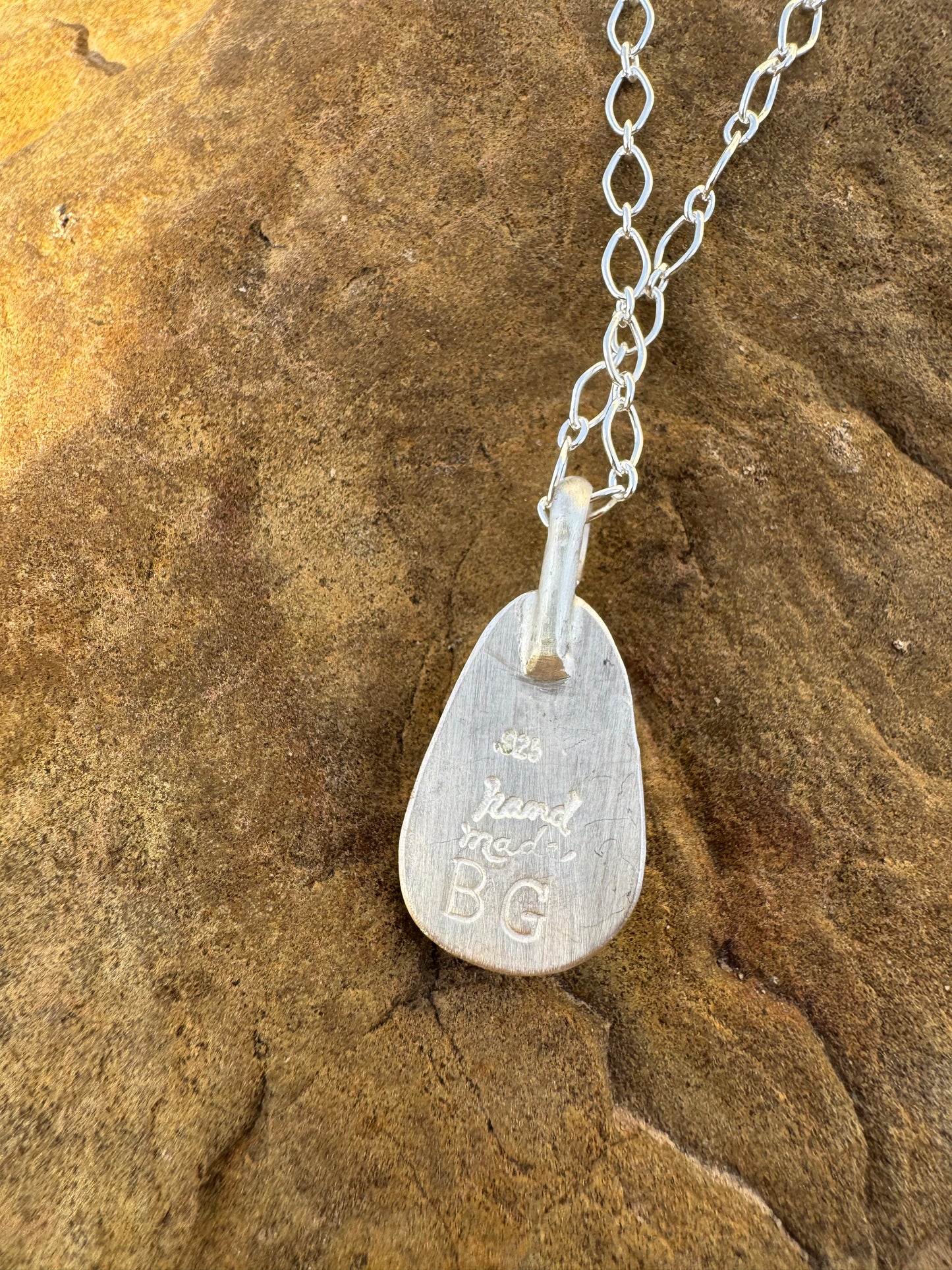 Green Kingman turquoise dainty pendant