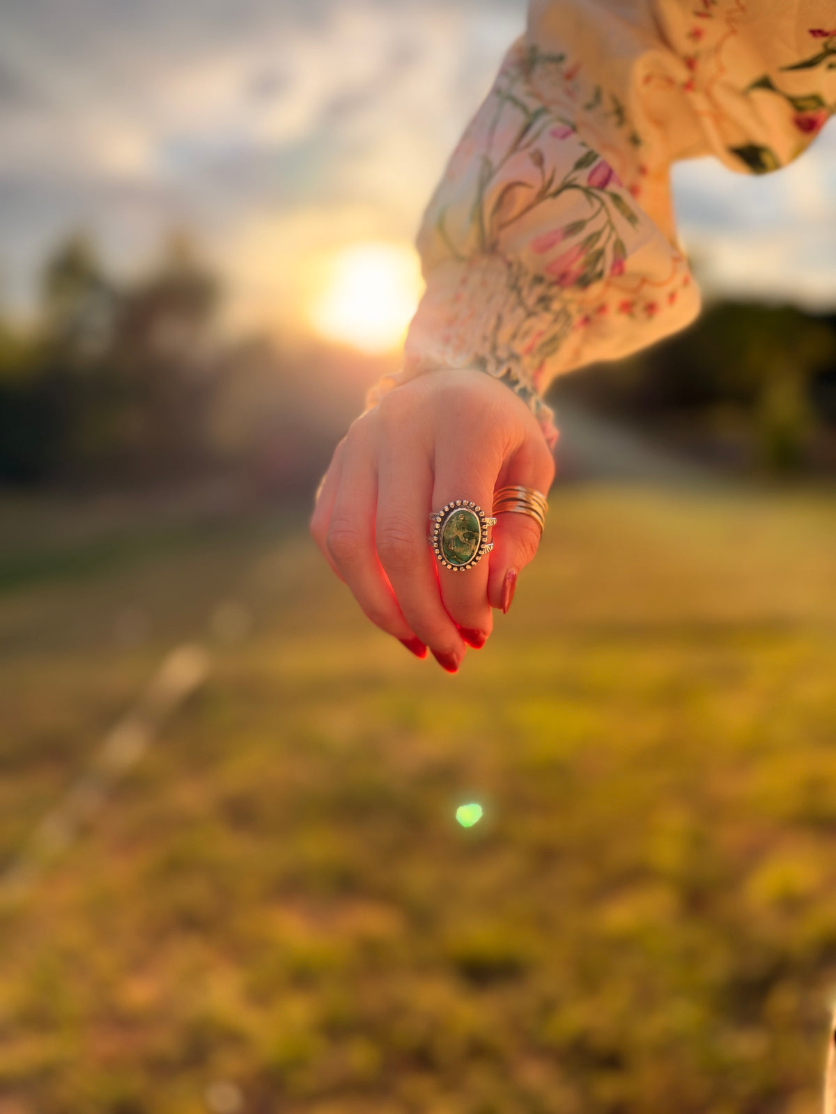 Sonoran Gold Turquoise Ring size 9