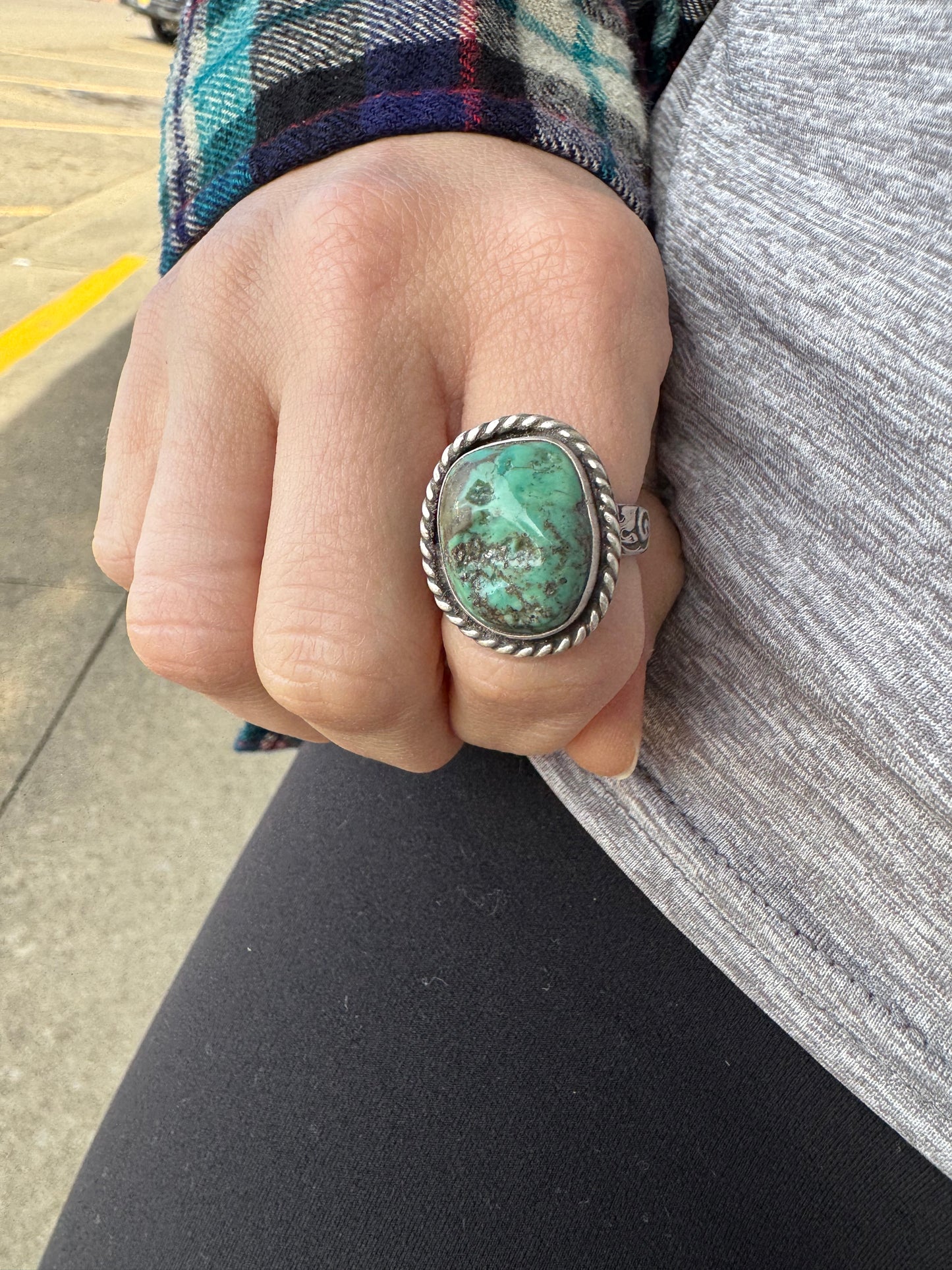 Nugget turquoise ring size 8.5
