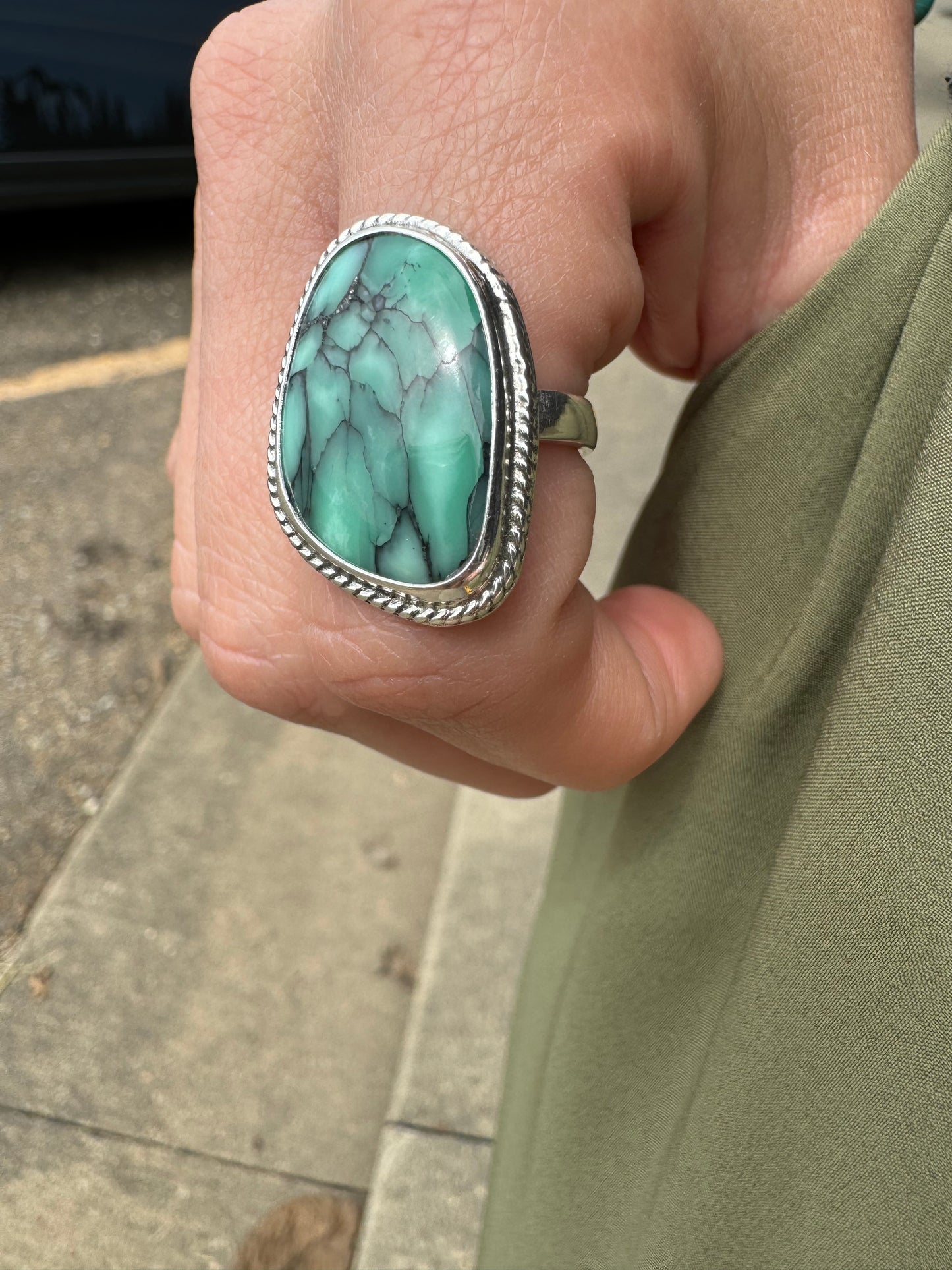 Variscite ring size 7.5