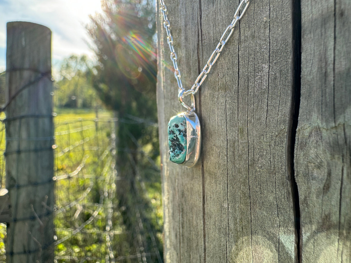 Moreno turquoise dainty pendant