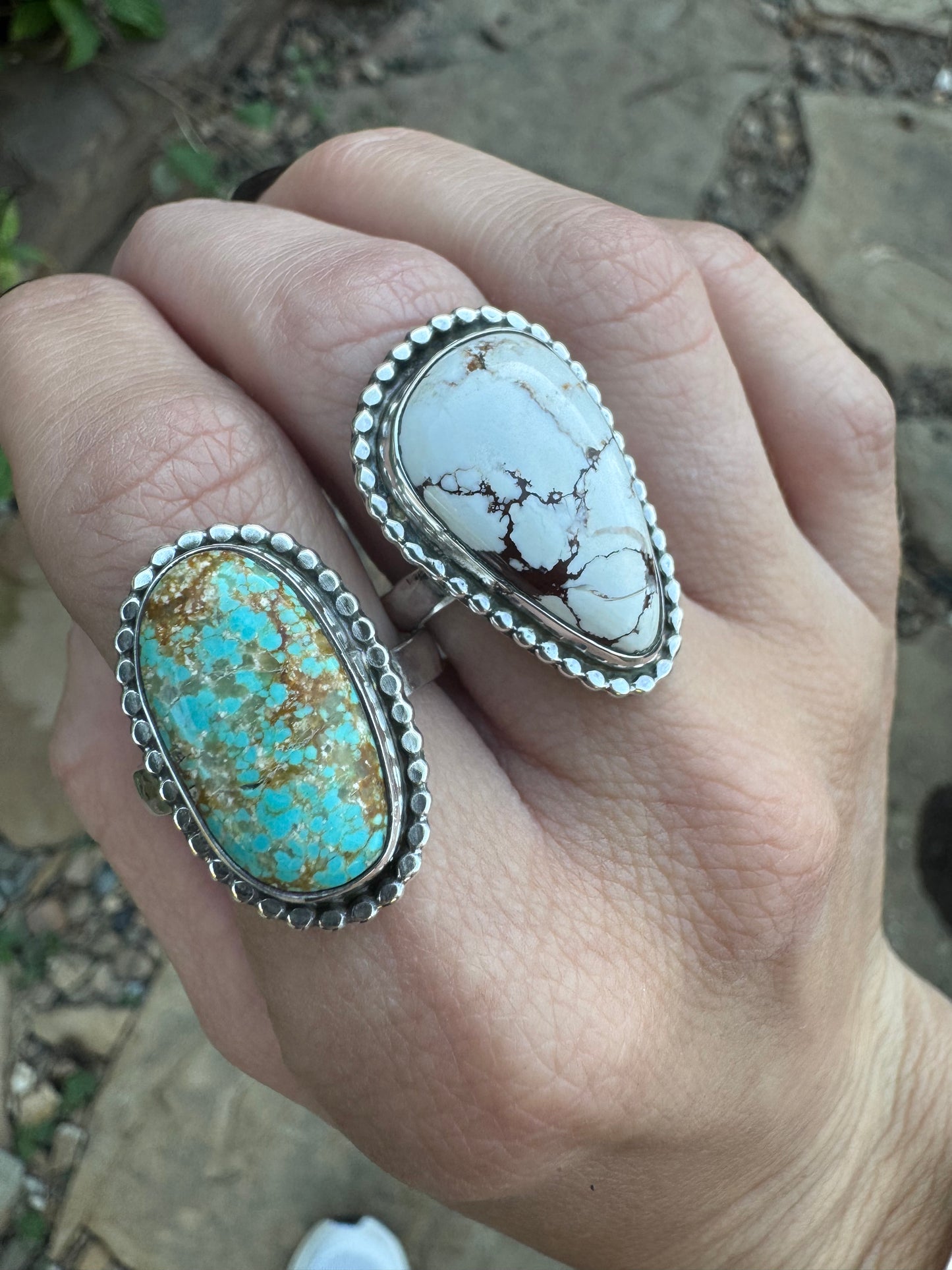 Number eight Turquoise ring size 10