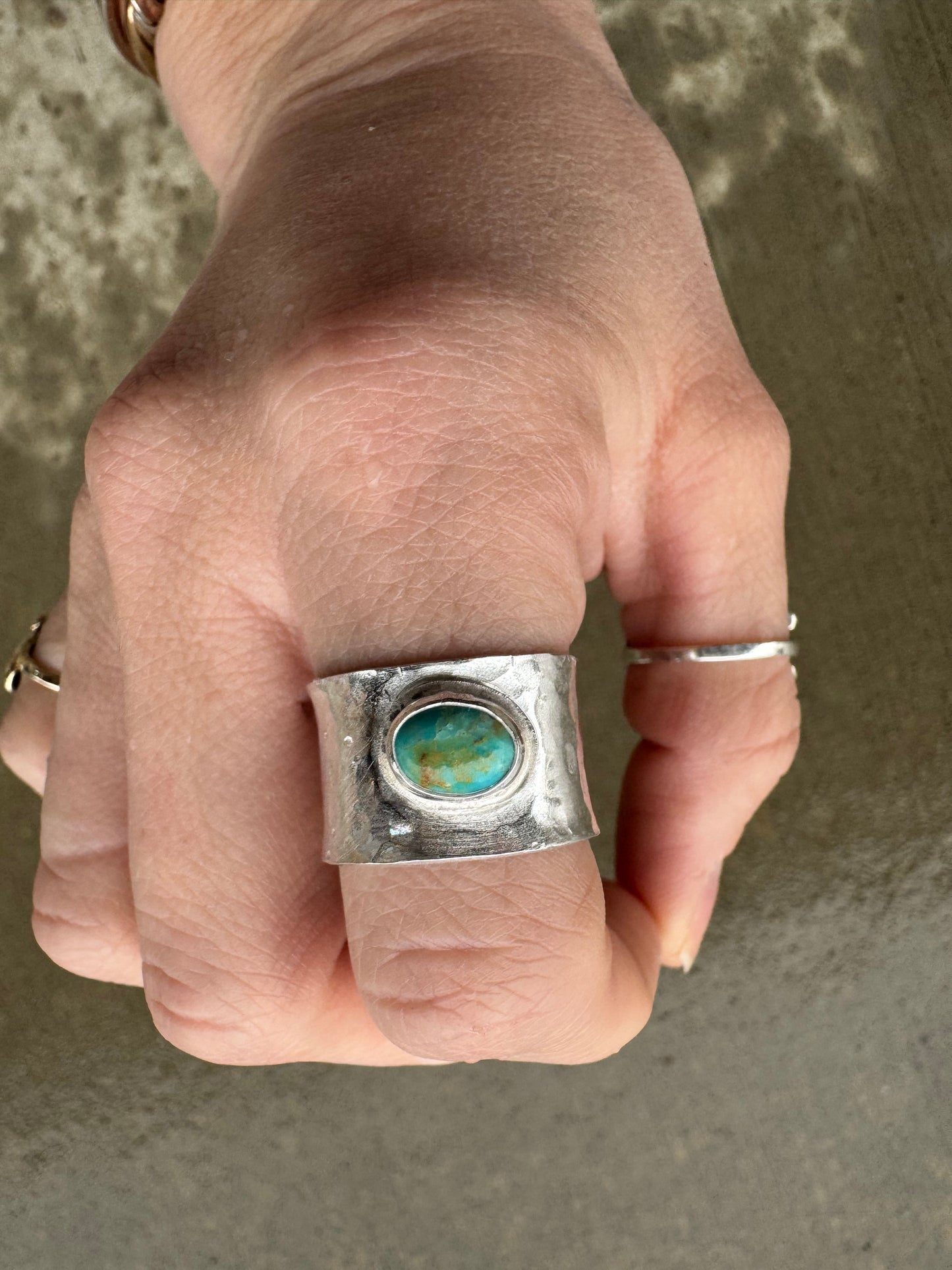 Sonoran gold turquoise band size 8