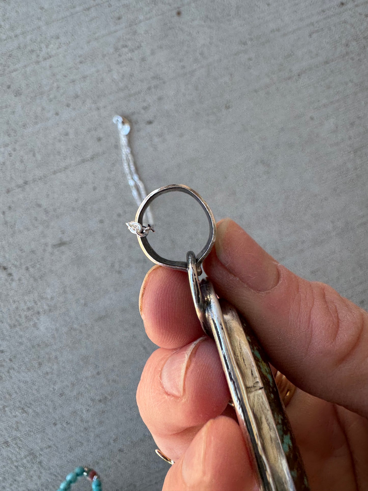 Large Royston turquoise Pendant