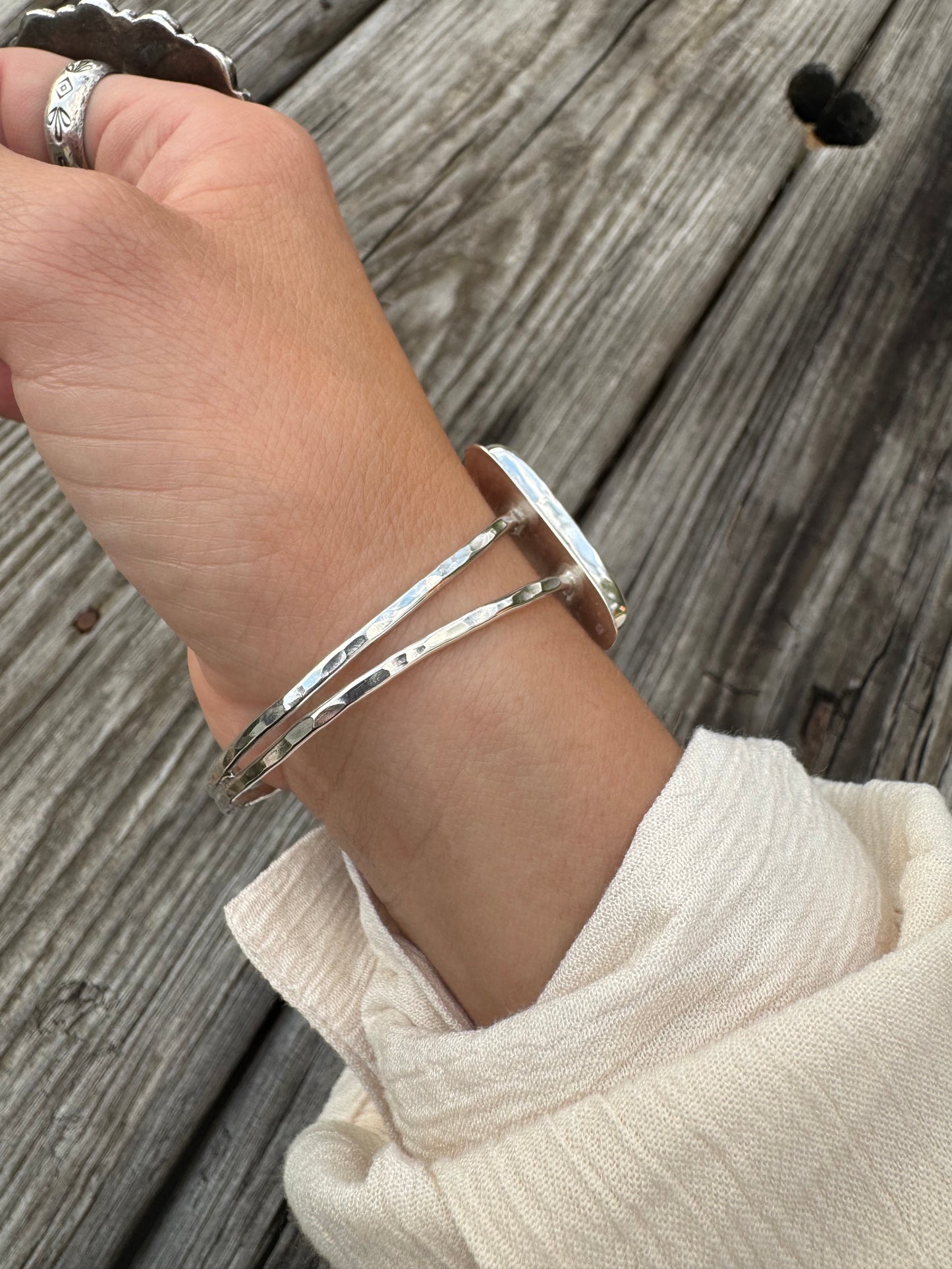 Turquoise and spiny oyster open front Cuff