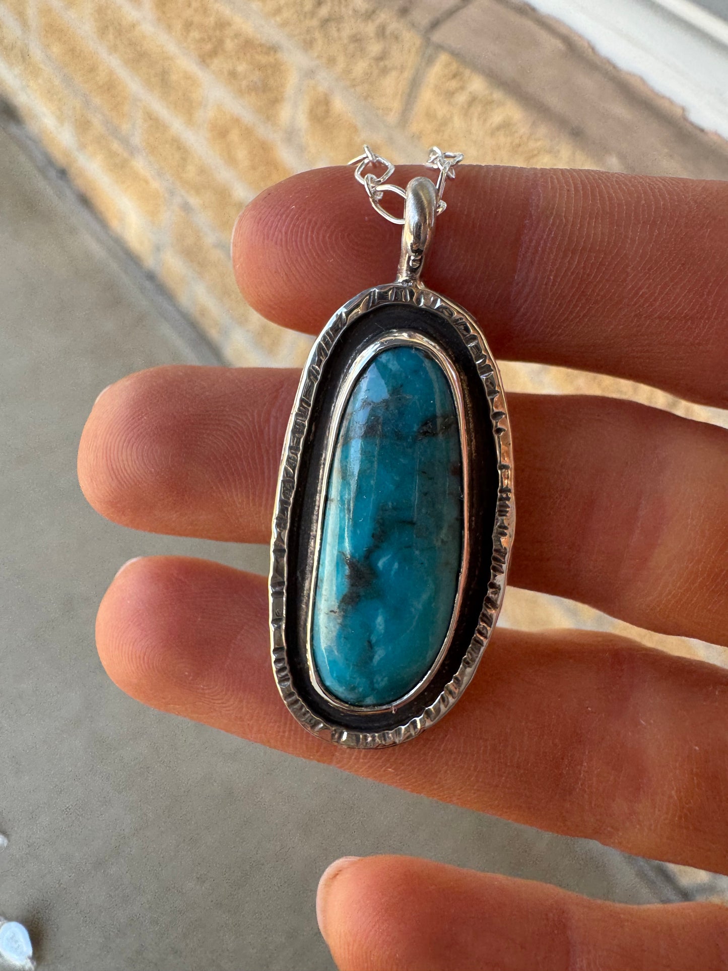 Dark Blue Kingman Turquoise necklace