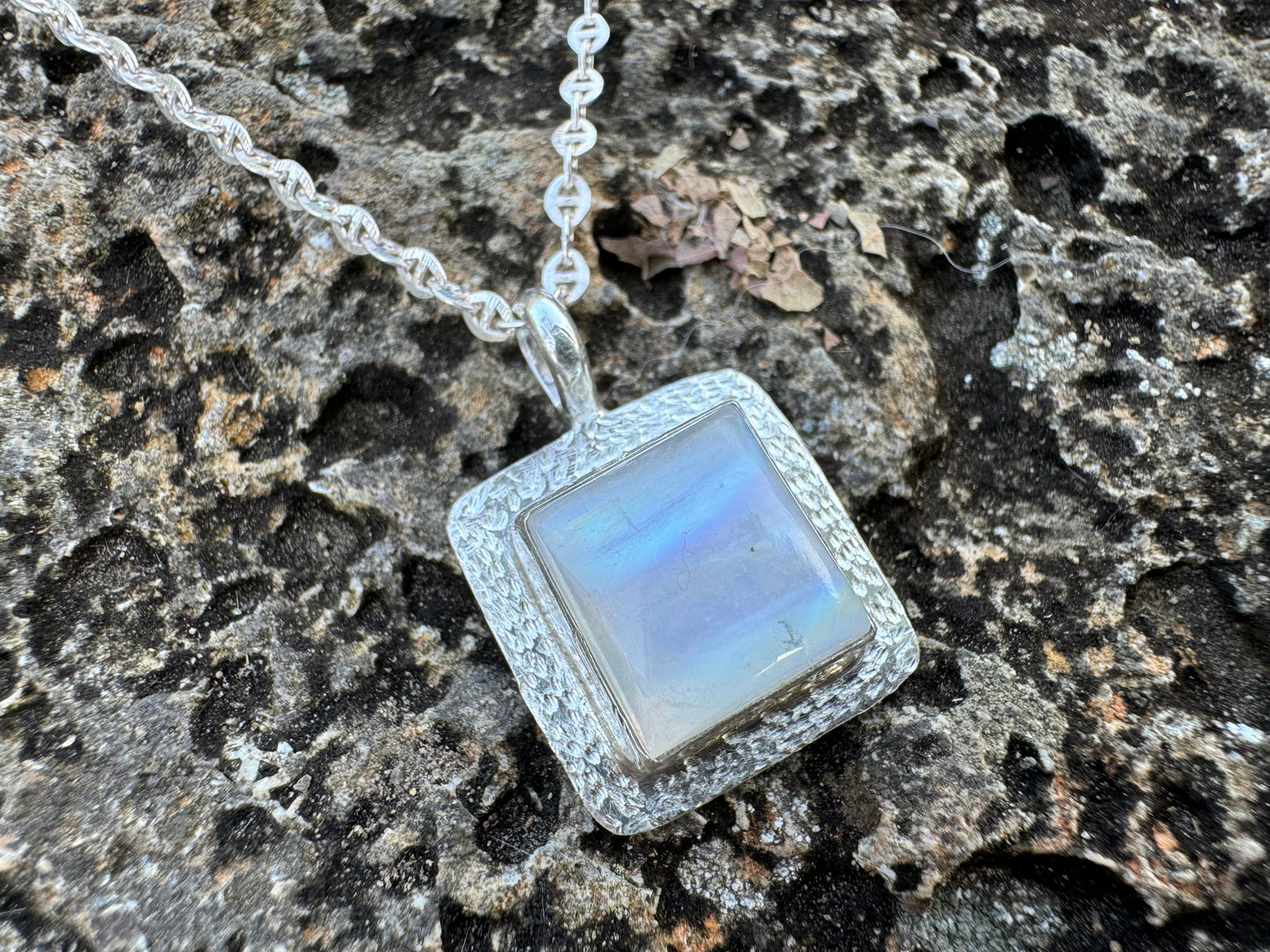 Square Moonstone pendant
