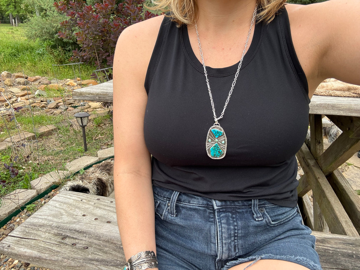 Old Stock Kingman Turquoise Medallion