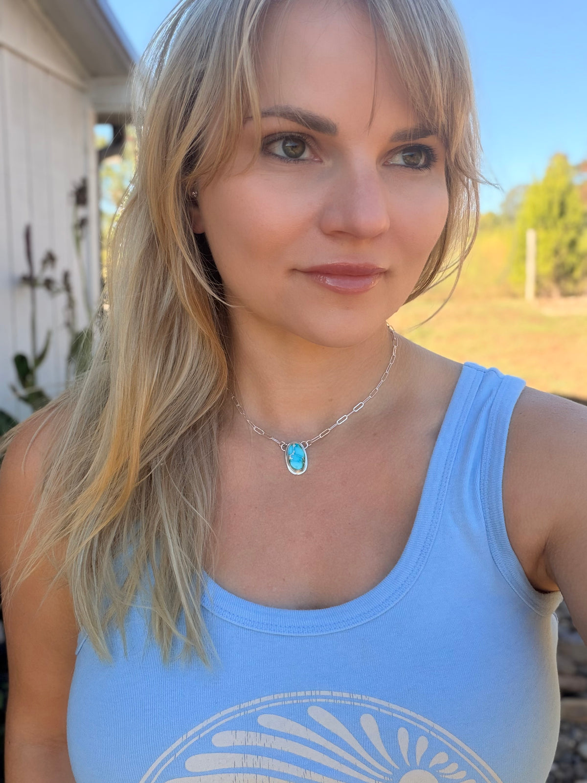 Sonoran Gold Turquoise Station Necklace
