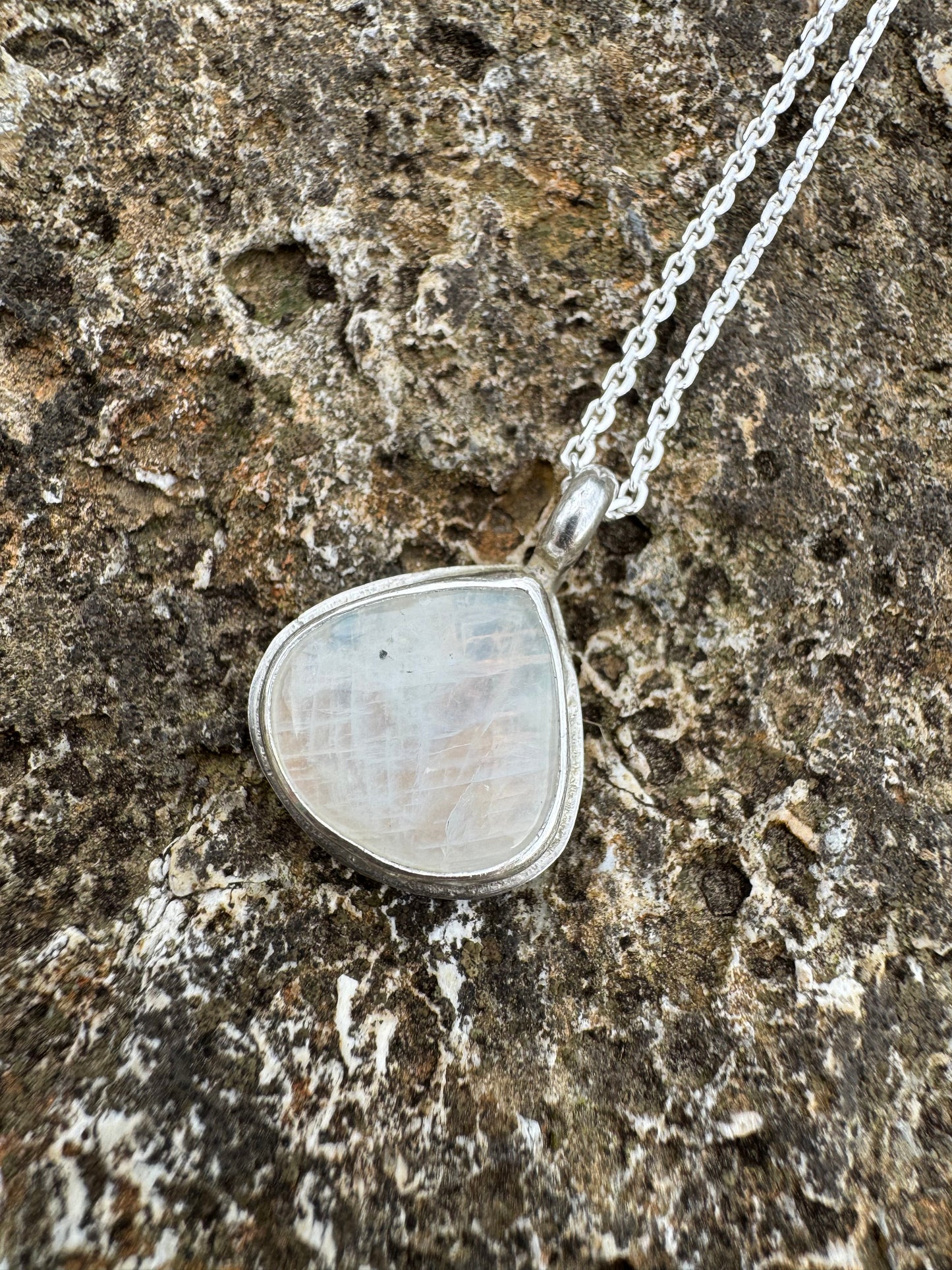 Dainty moonstone necklace