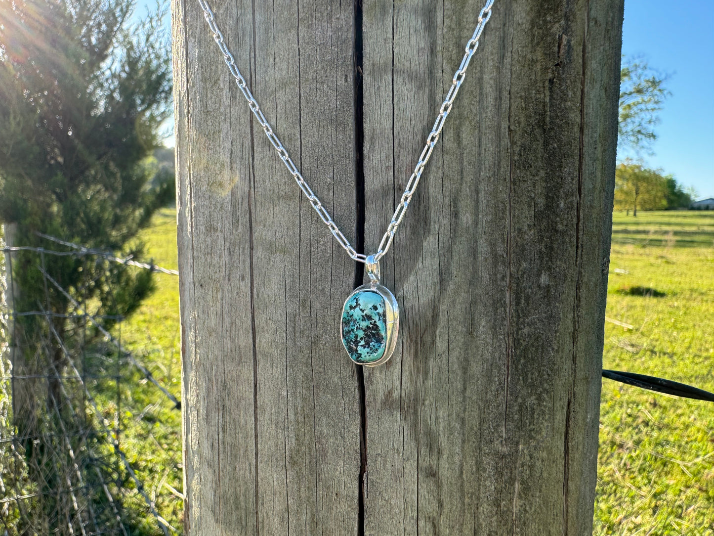 Moreno turquoise dainty pendant