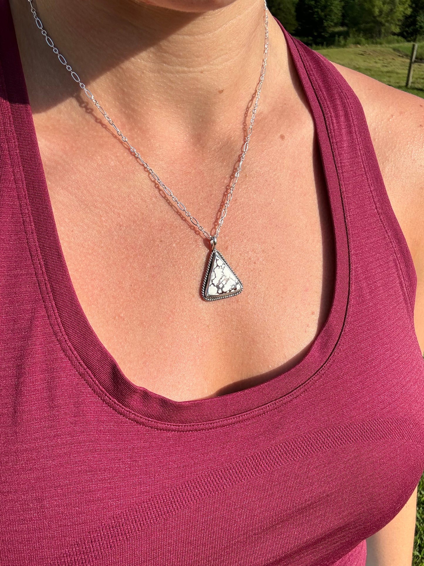 Triangle Wild horse pendant