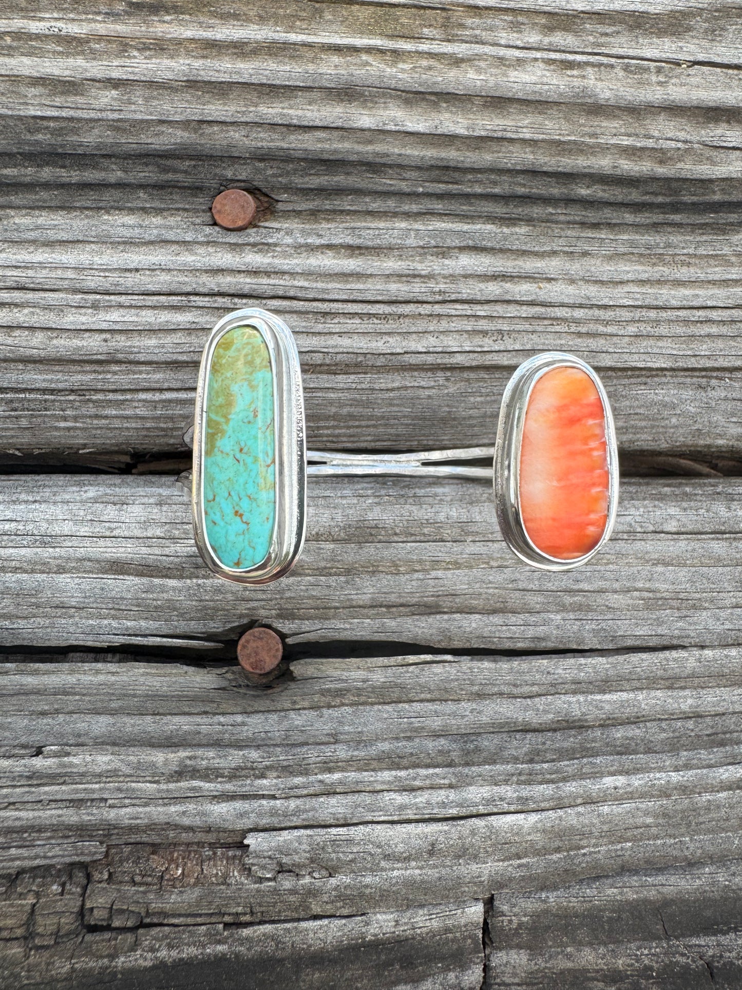 Turquoise and spiny oyster open front Cuff
