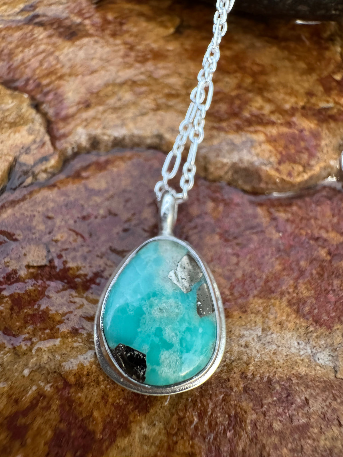 Dainty Campitos Turquoise Pendant