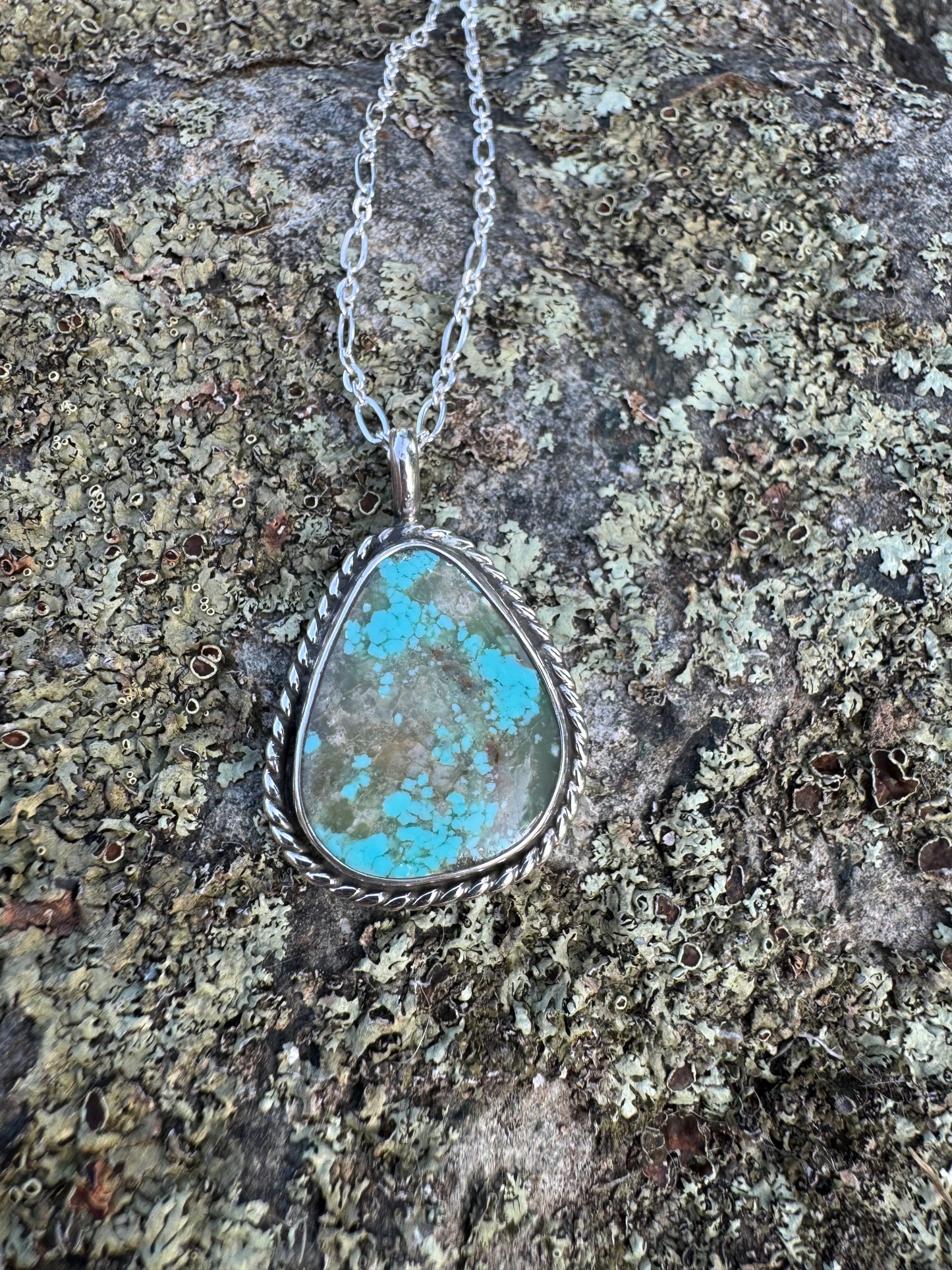 Kingman turquoise pendant