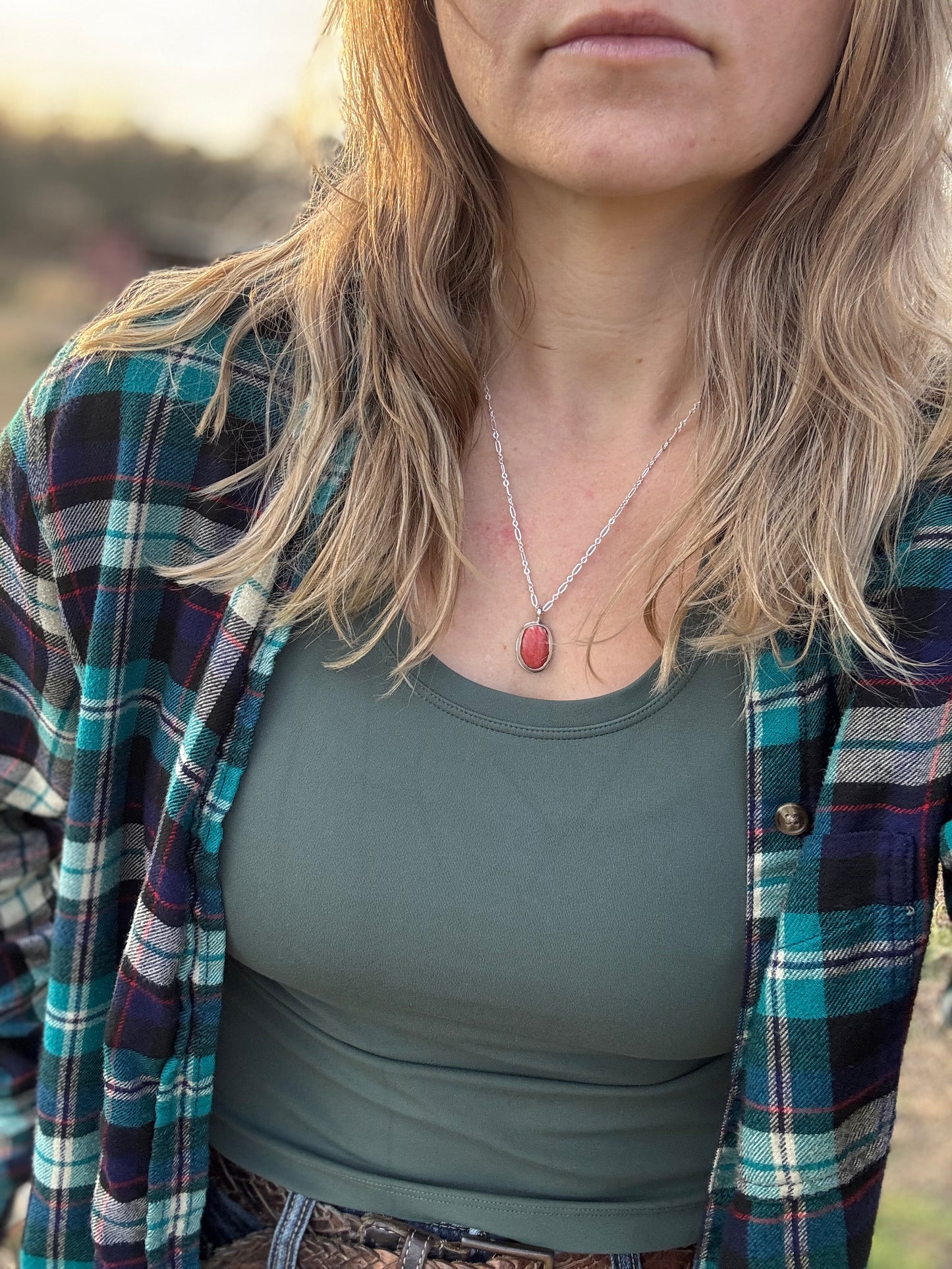 Red Spiny Oyster Little Pendant