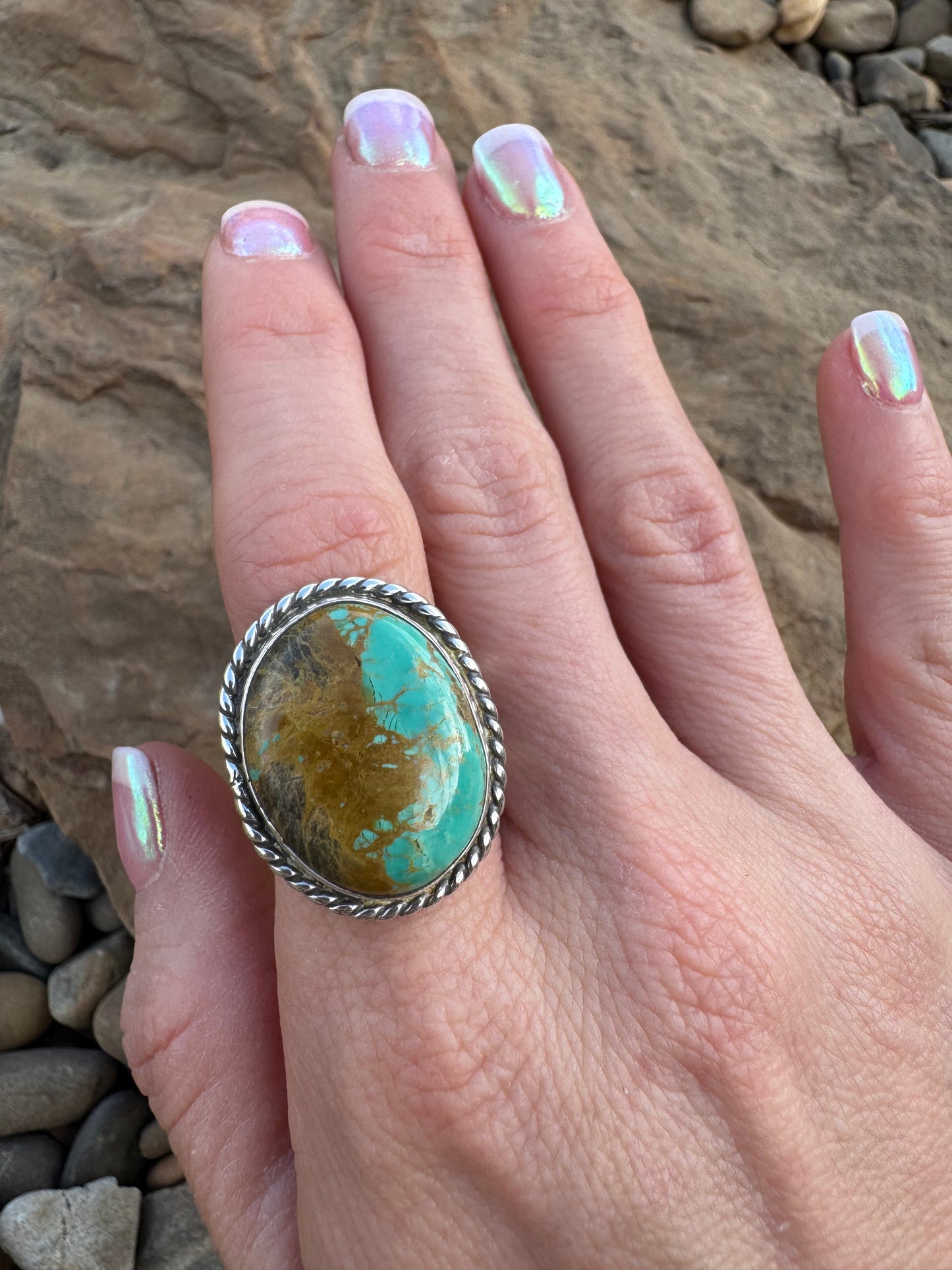 Tyrone turquoise Ring size 7