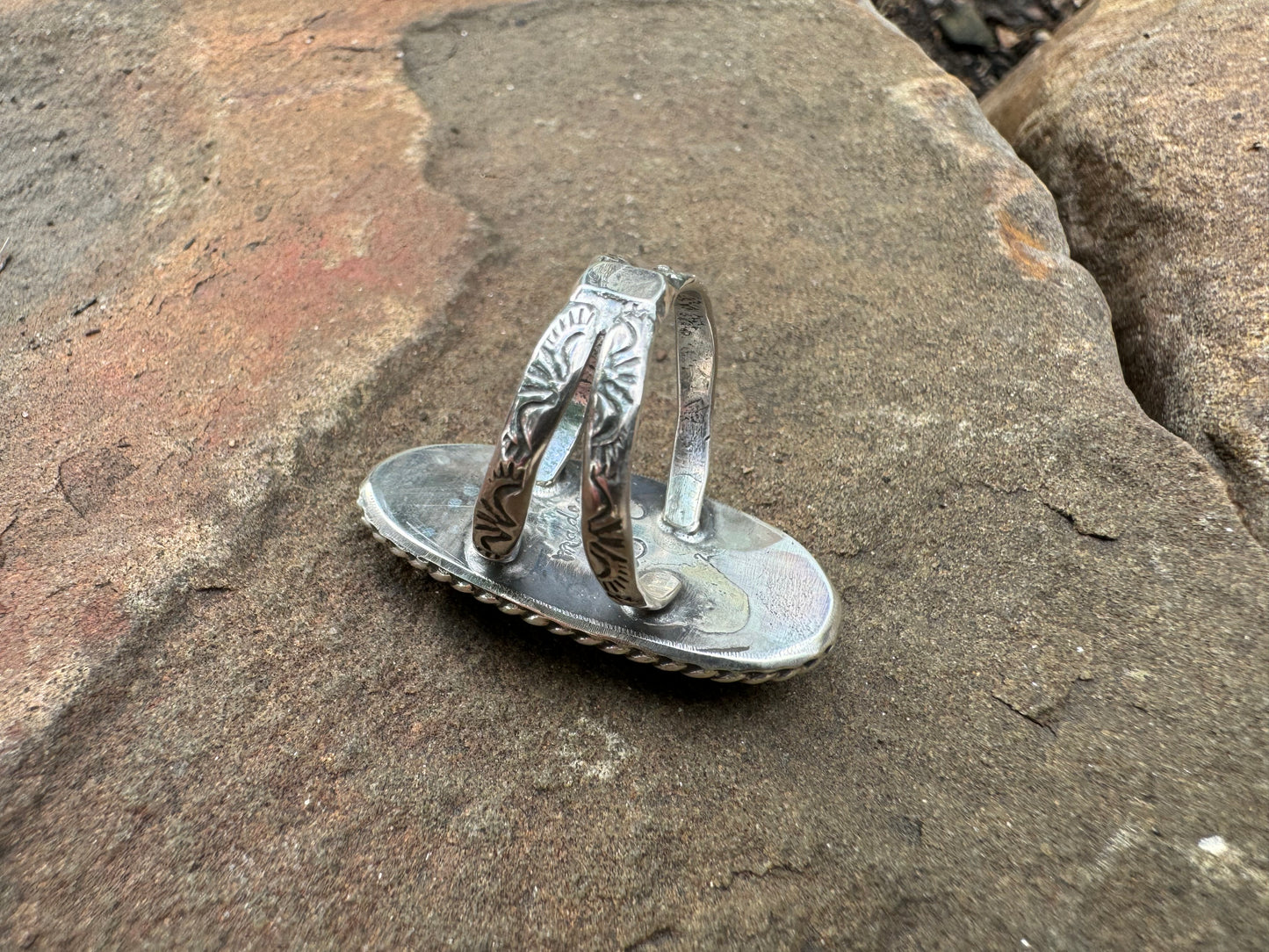 Polychrome turquoise ring size 9