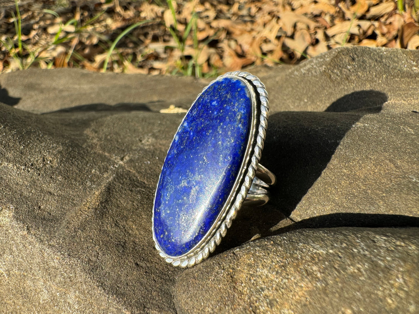 Oval lapis ring size 6.5