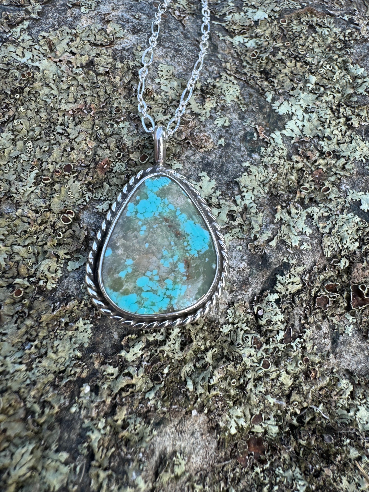Kingman turquoise pendant