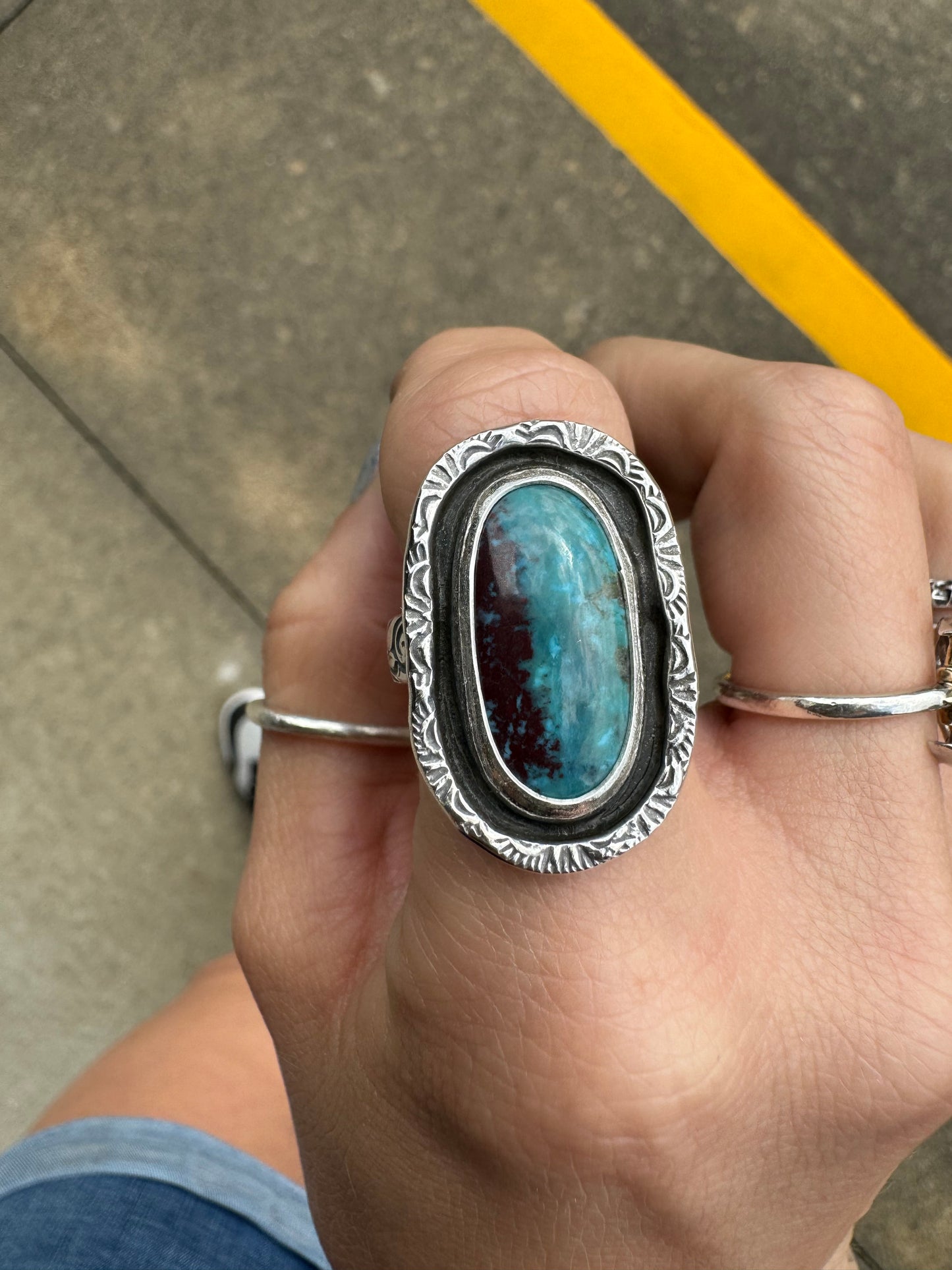 Morenci turquoise ring size 9
