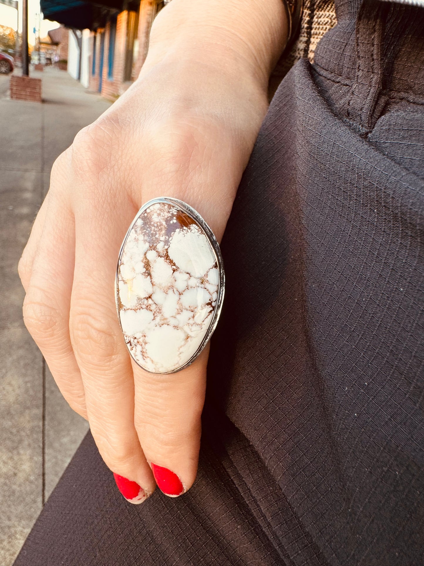 Wild Horse Magnesite Ring size 7.