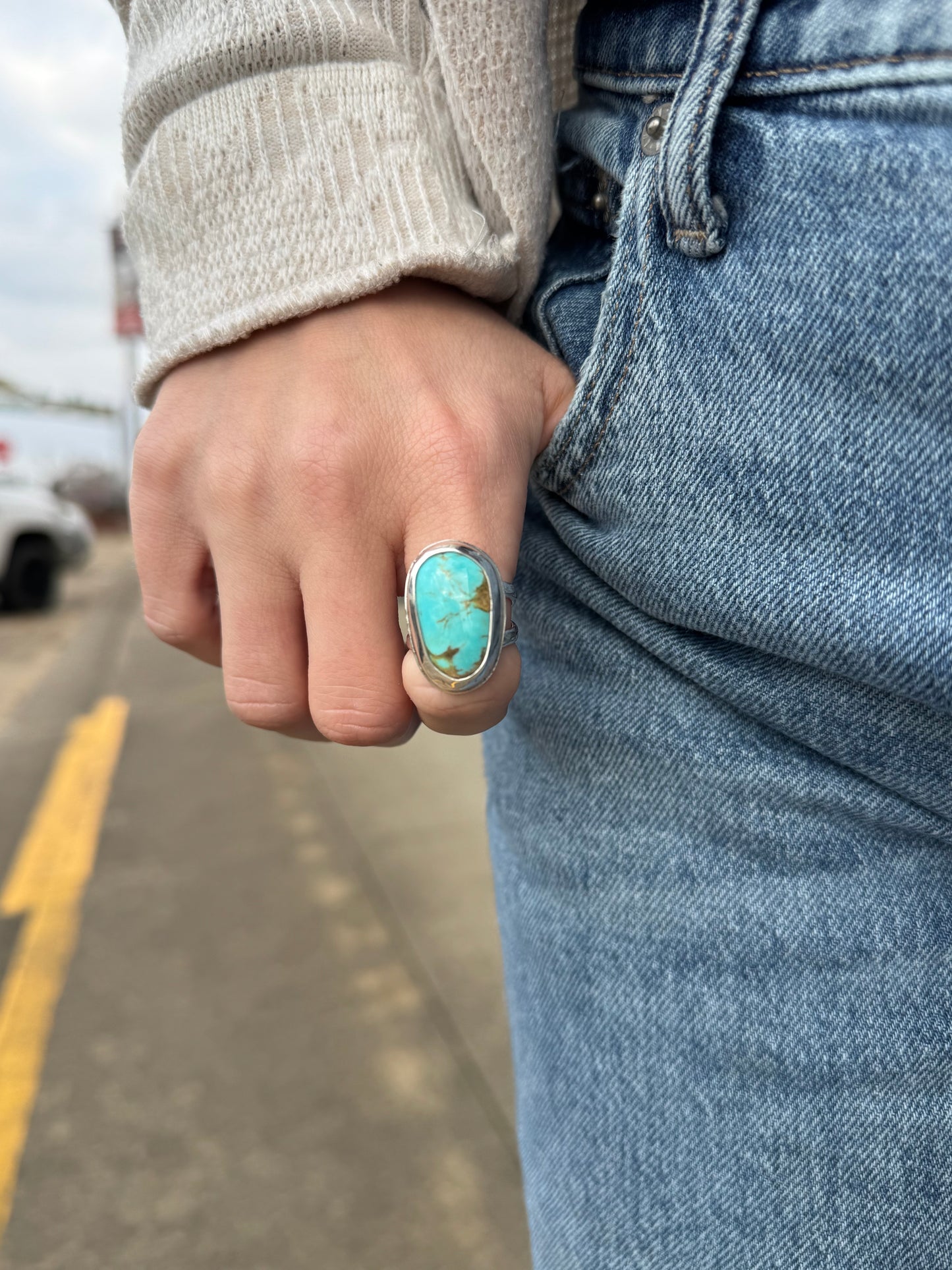 Tyrone turquoise ring size 7.25