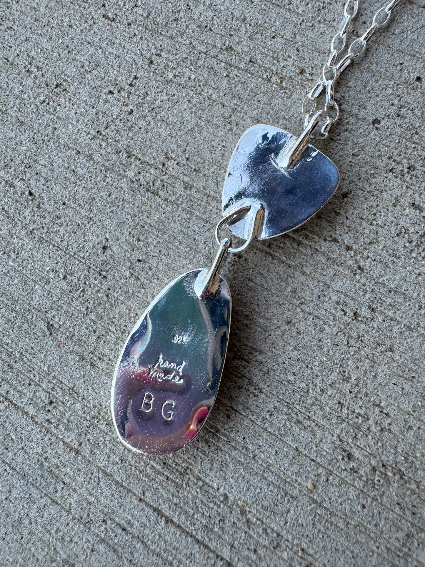 Two stone Turquoise statement Pendant