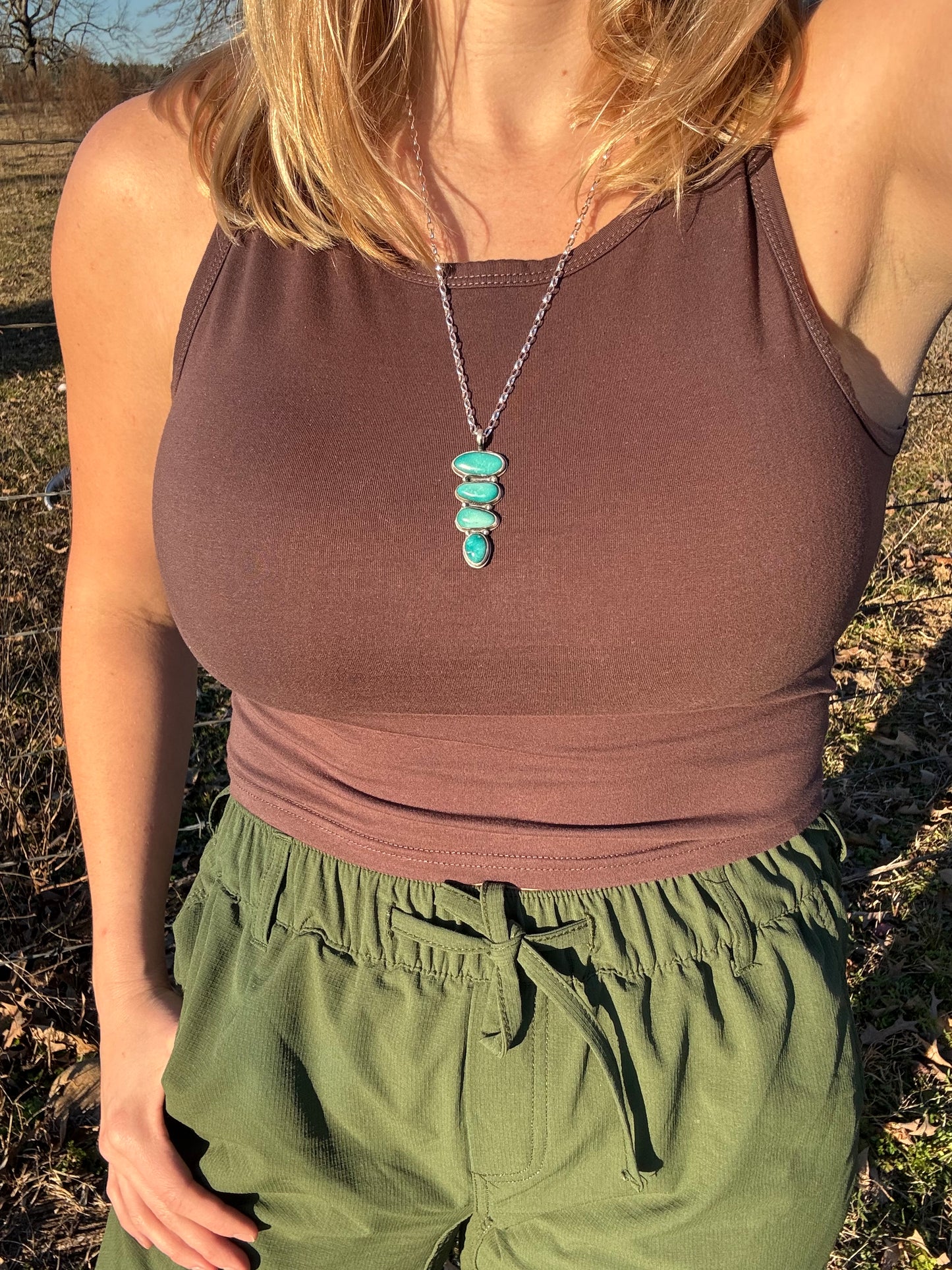Waterfall Turquoise necklace