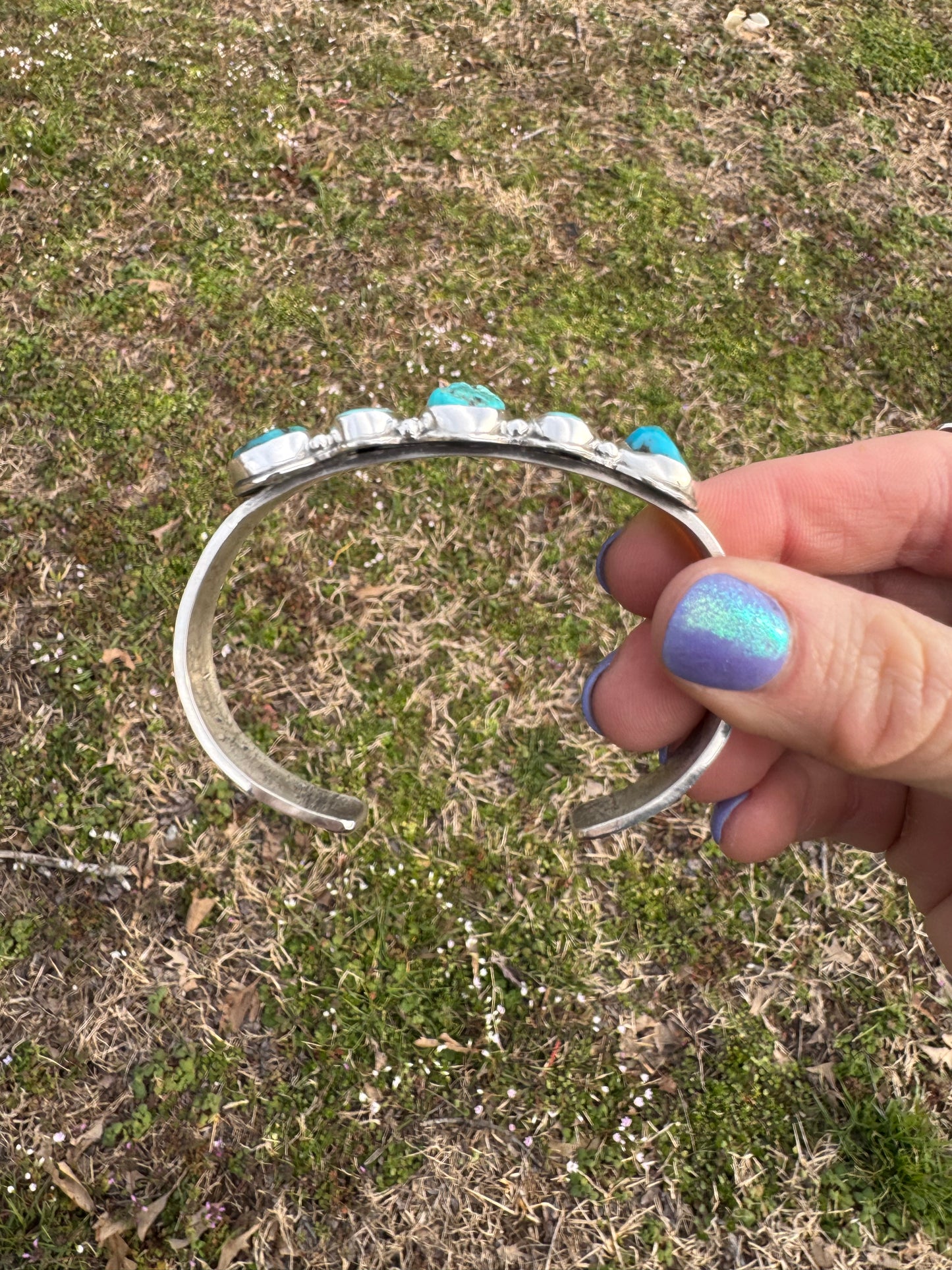 Turquoise stacker cuff